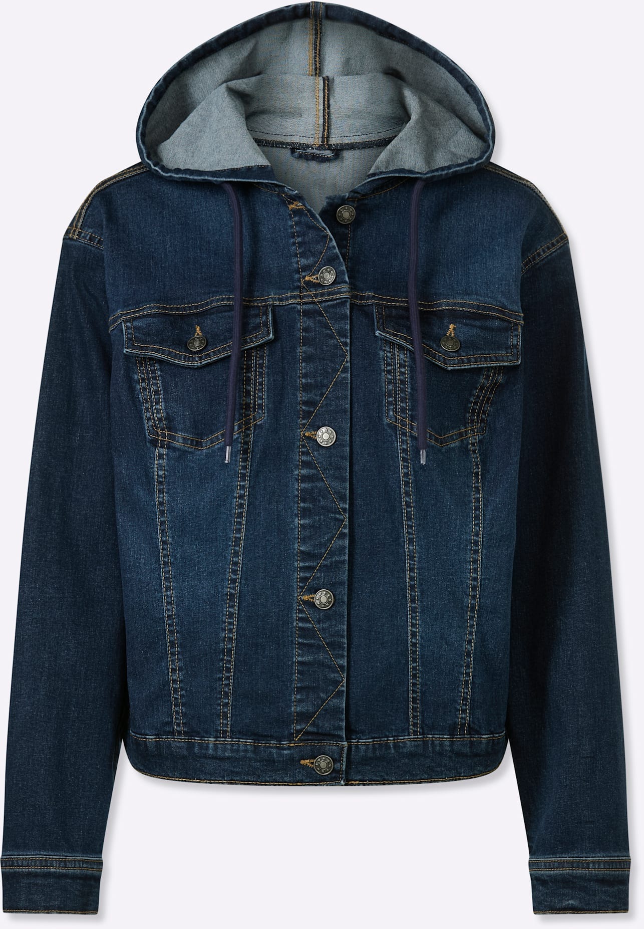 Jeansblazer HEINE "Jeans-Jacke", Herren, Gr. 48, blau, stone, washed, 98% Baumwolle, 2% Elasthan, Blazer, Topseller 3