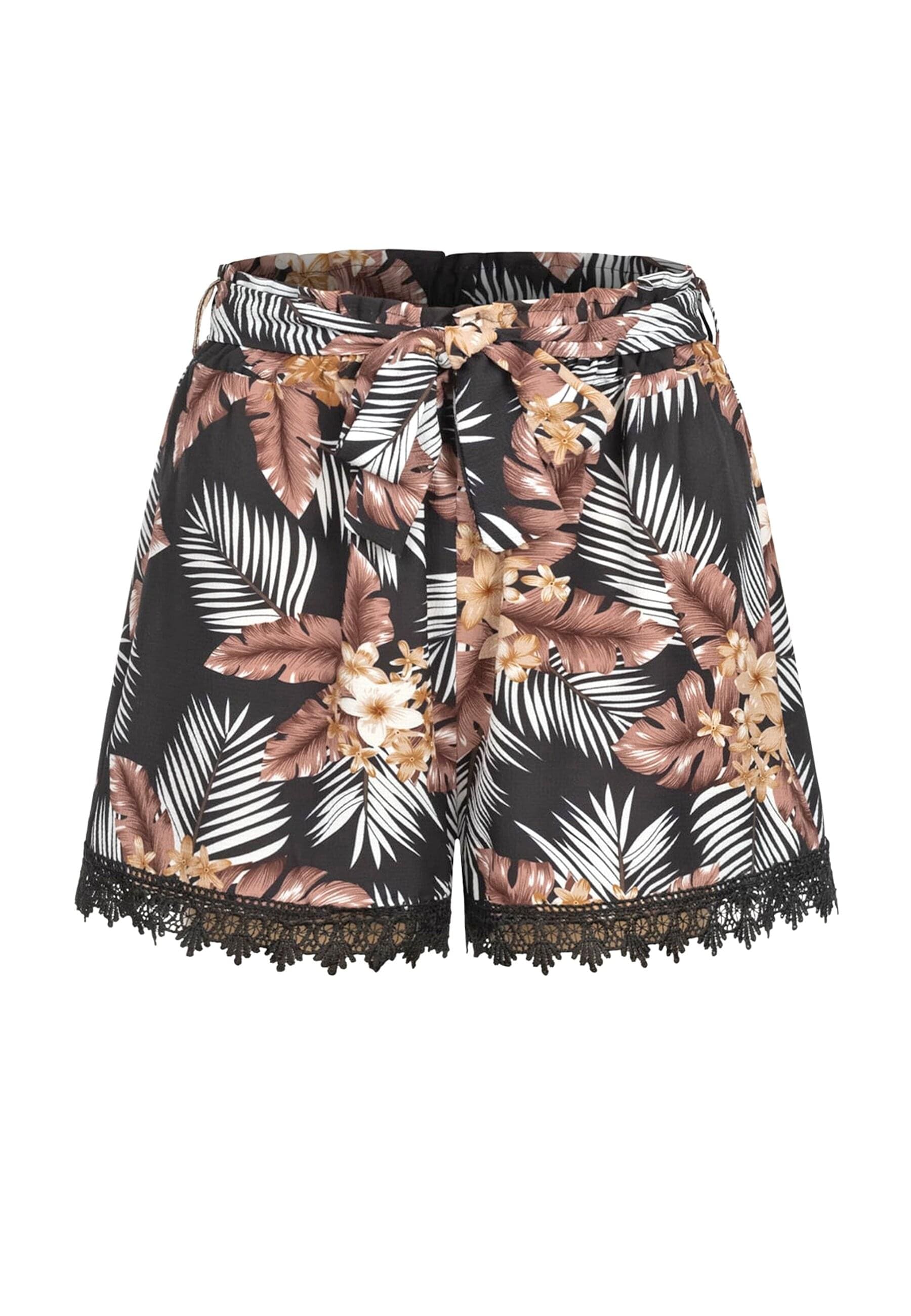 CLOUD 5IVE Shorts "CLOUD 5IVE Häkelbordüre und Bindegürtel" günstig online kaufen