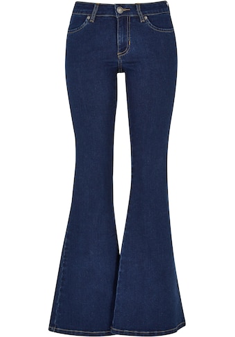 Bequeme Jeans »Urban Classics Damen Ladies Organic Low Waist Flared Denim«