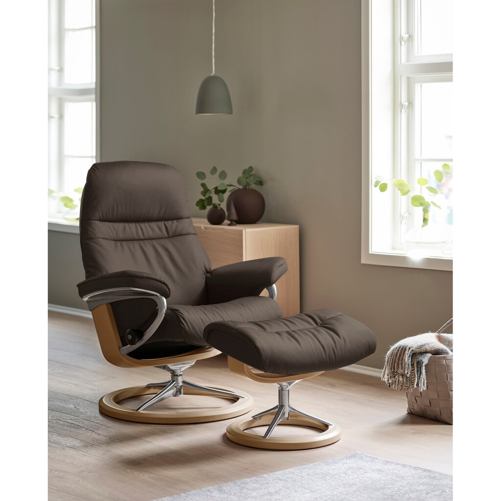 Stressless® Relaxsessel »Sunrise«, (Set, Relaxsessel mit Hocker)