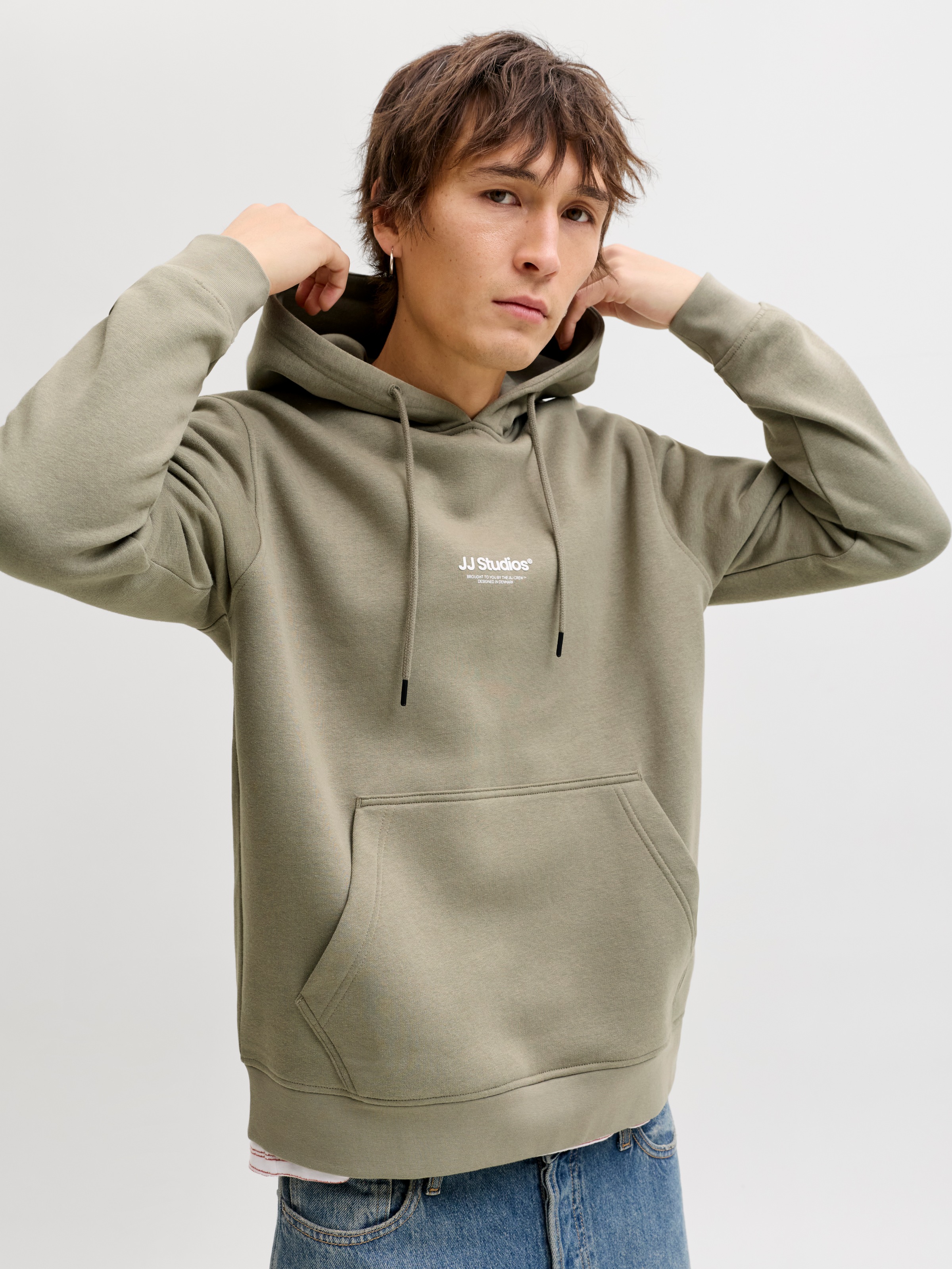 Jack & Jones Kapuzensweatshirt "JJESOHO SWEAT HOOD NOOS", mit stylischem Pr günstig online kaufen