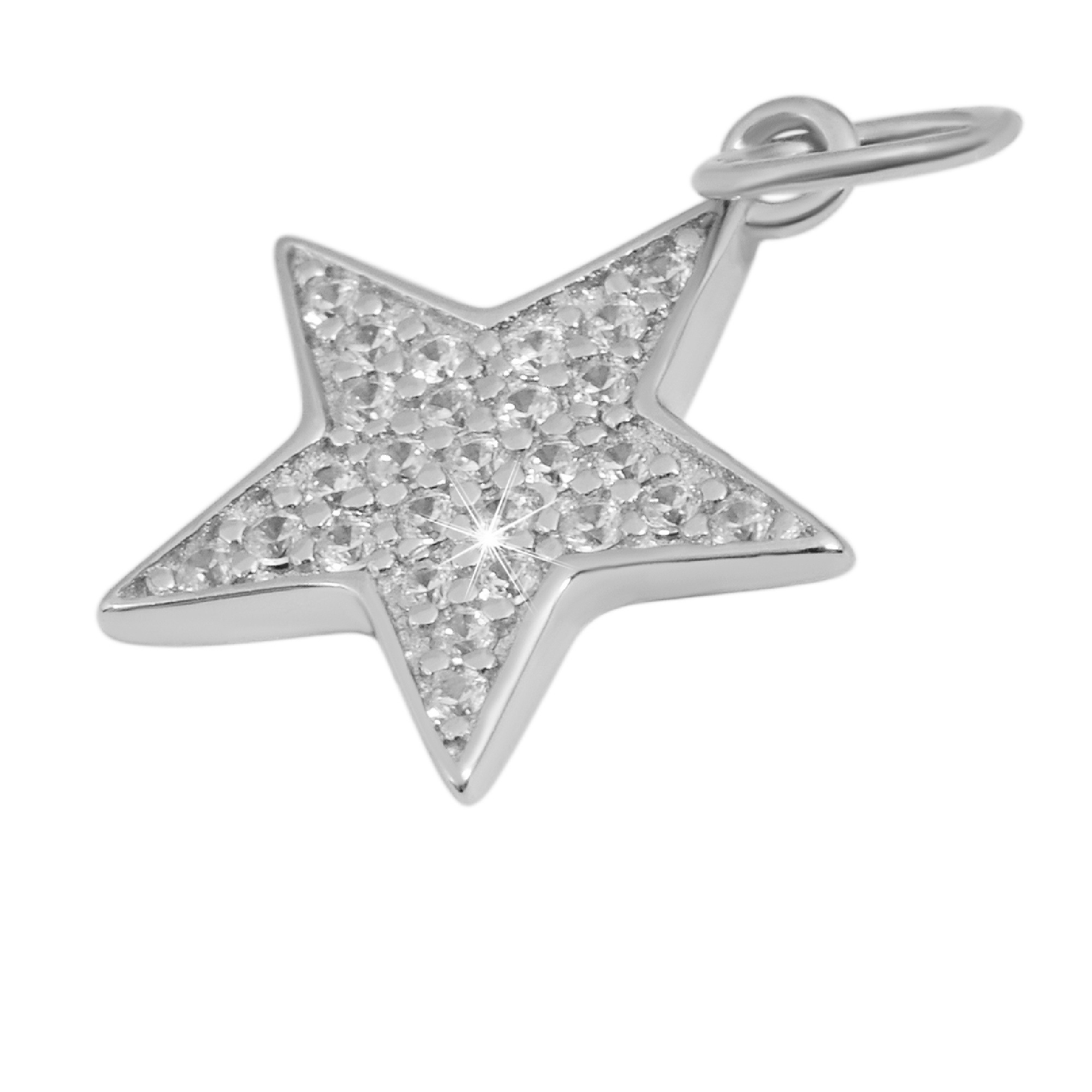 Adelia´s Kettenanhänger »Damen Anhänger Stern aus 925 Silber 5,13 cm«