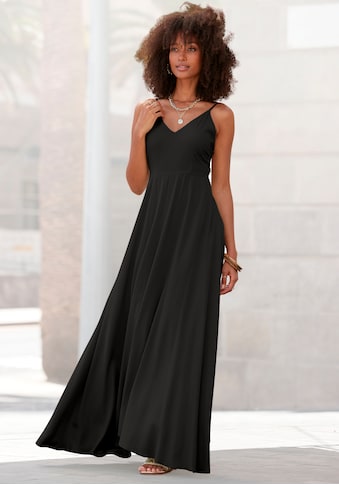 Maxikleid, aus gewebter Viskose, Cut-Out am Rücken, Chiffon-Qualität, Sommerkleid