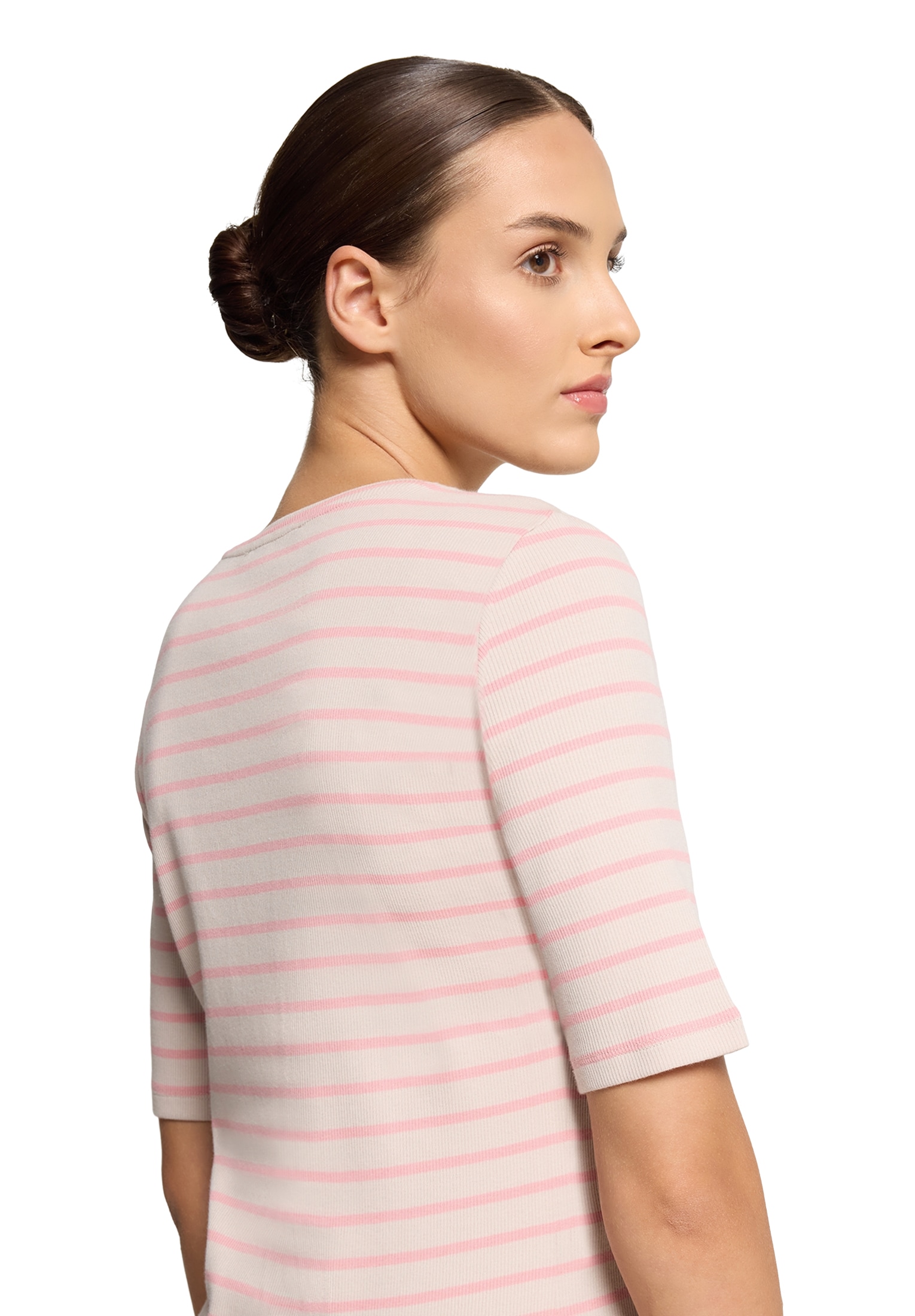 Betty Barclay Kurzarmshirt »Betty Barclay Damen Basic Shirt mit Rippenstruktur«, (1 tlg.), Material