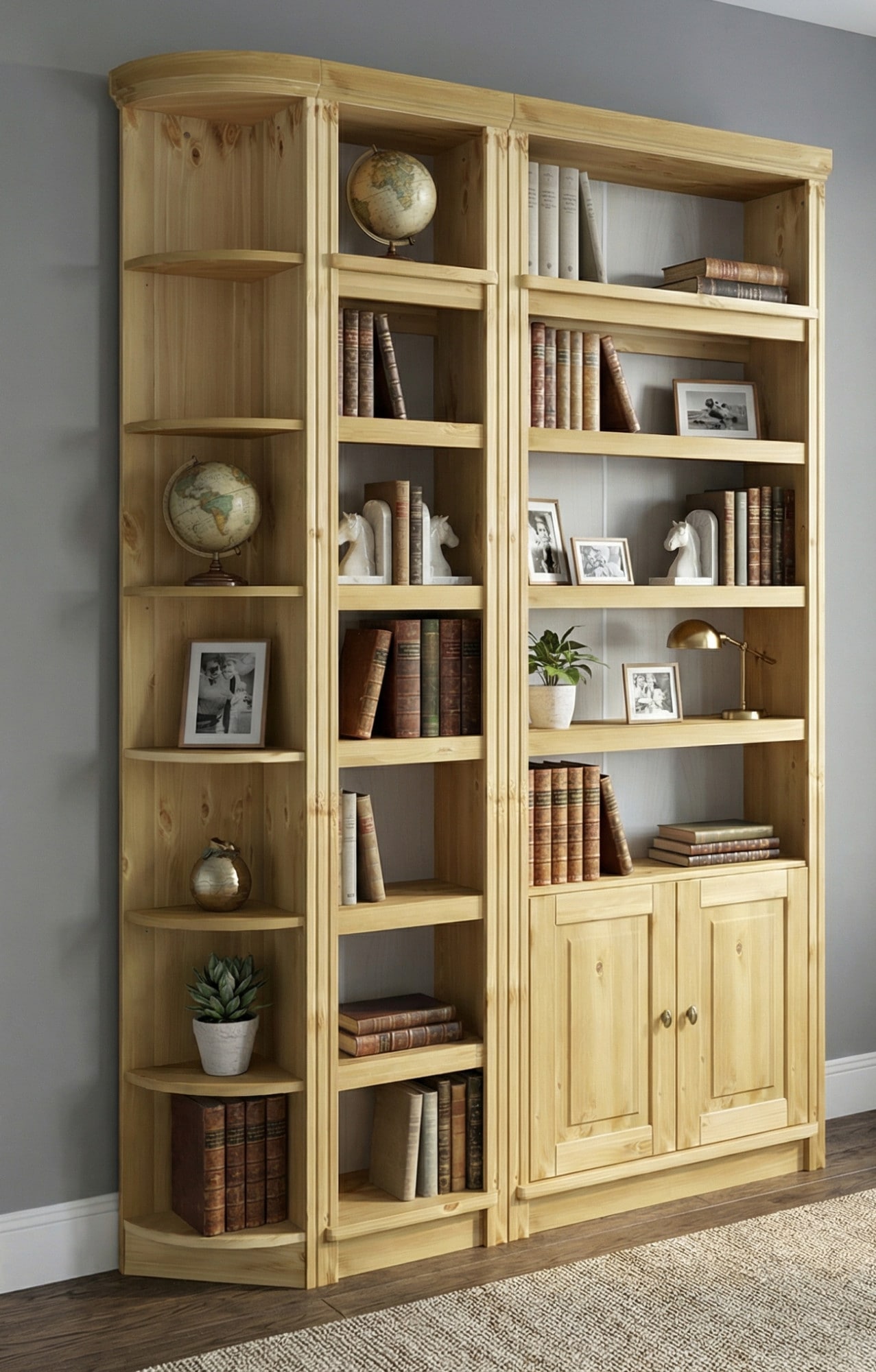 OTTO home Bücherregal »Soeren« aus massiver Kiefer, Tiefe 29 cm, Höhe 220 cm,  FSC®