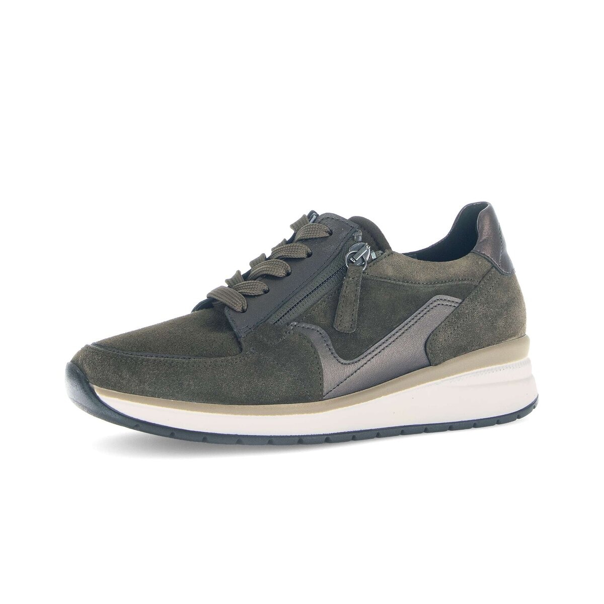 Gabor Sneaker "Sneaker low Materialmix Leder/Lederimitat" günstig online kaufen
