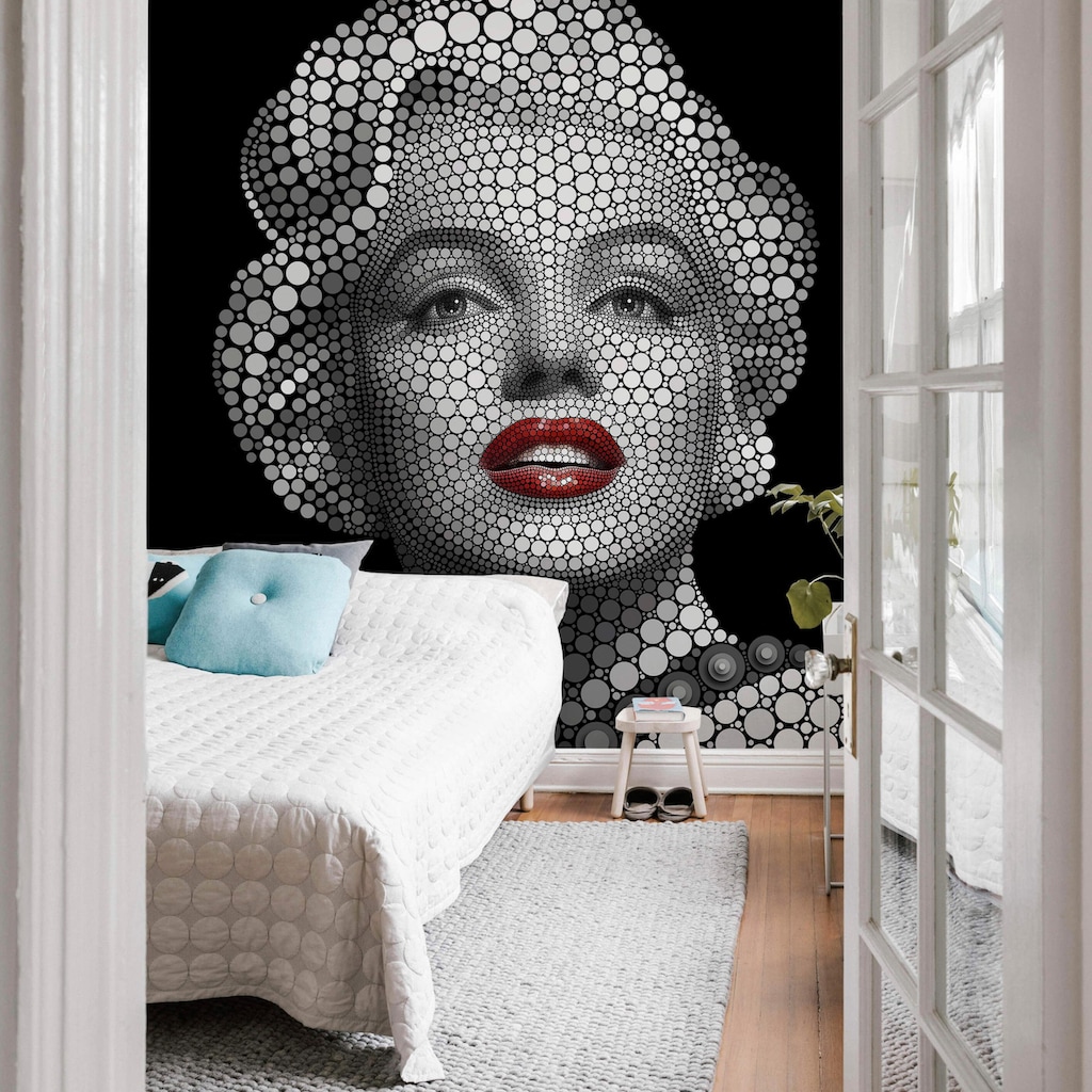 Wall-Art Vliestapete »Ben Heine Circlism: Marilyn Monroe«, Motiv