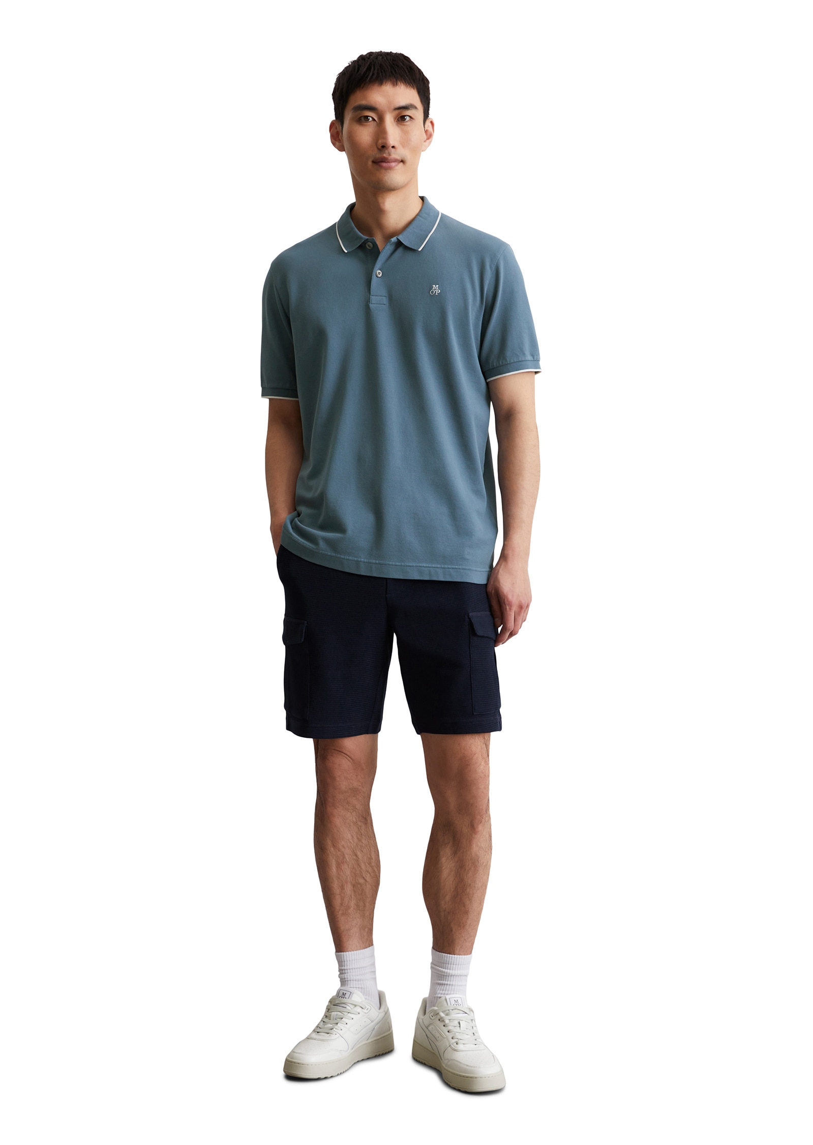 Marc O'Polo Poloshirt »aus Bio-Baumwoll-Mix«