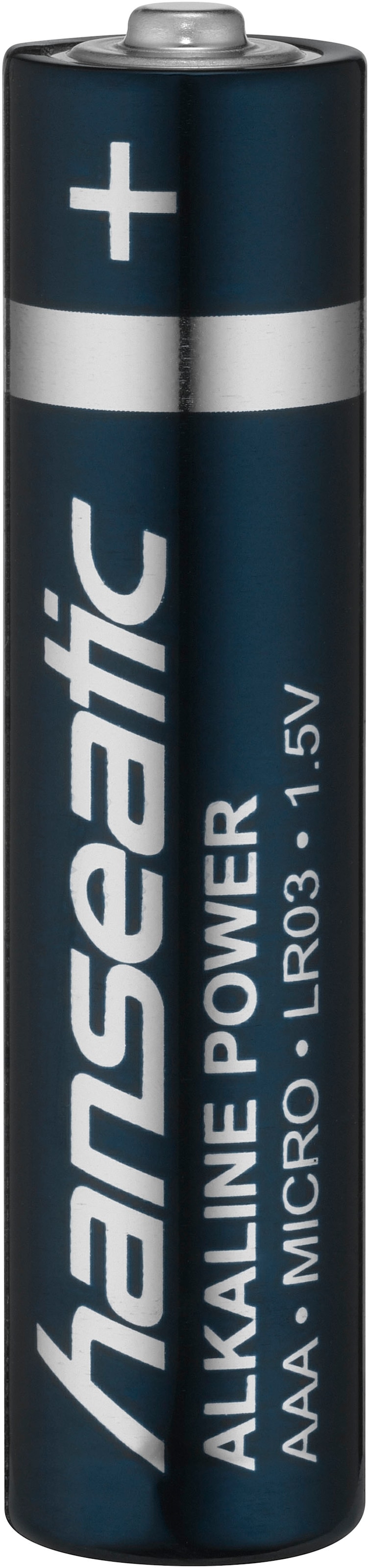 Hanseatic Batterie »40er Pack Alkaline Power, AAA Micro«, LR03, (Packung, 40 St.)