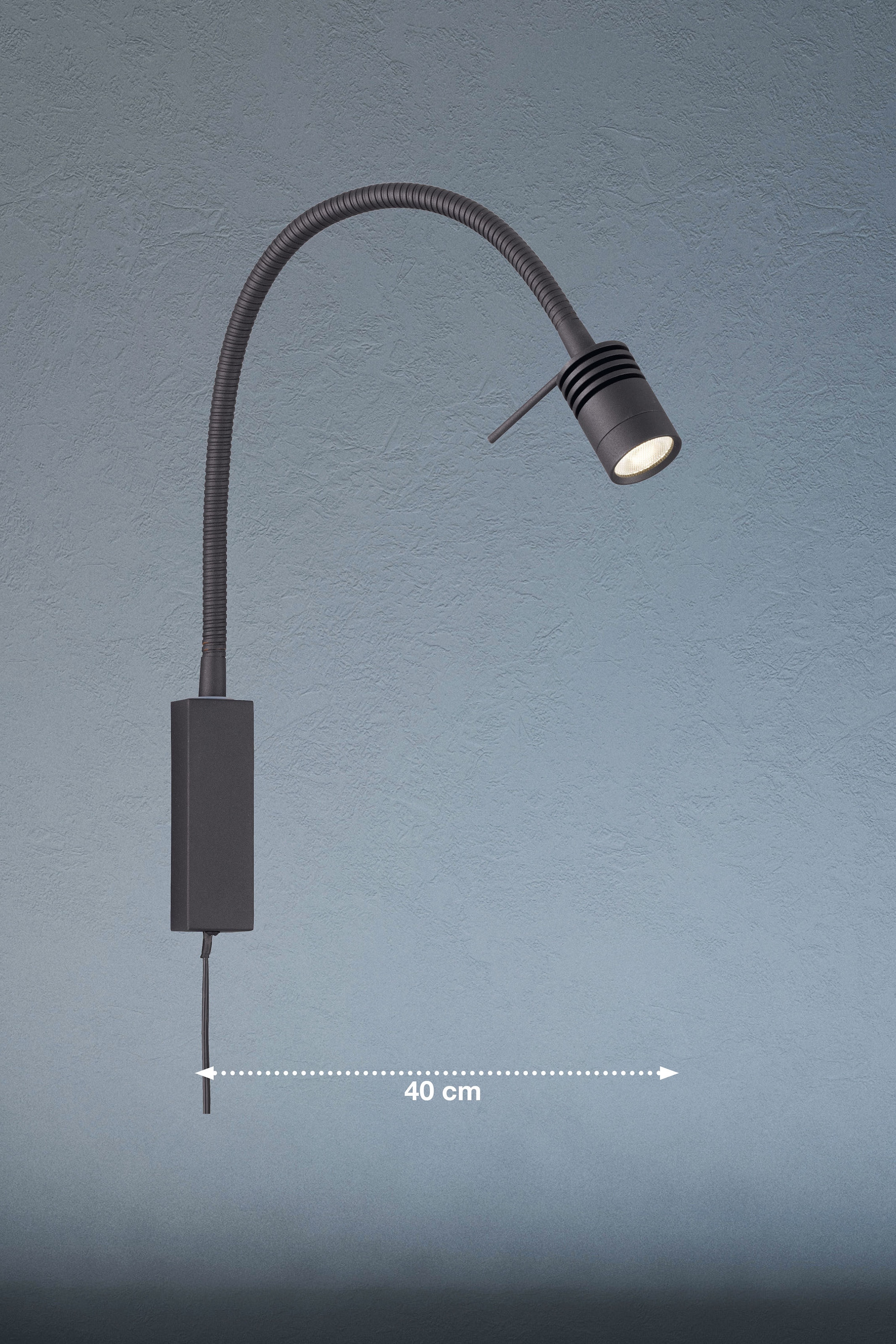FISCHER & HONSEL LED Wandstrahler »Seng«, mit Flexarm, LED fest integriert