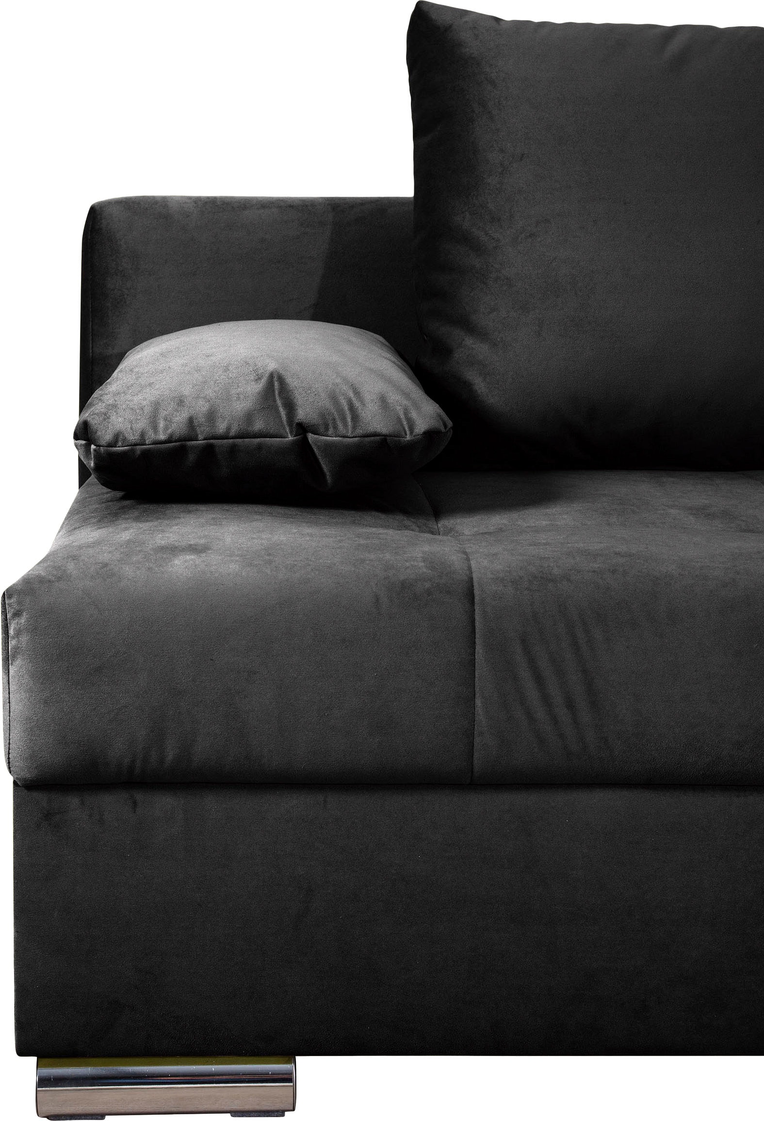 COLLECTION AB Schlafsofa »Tania mit Bettfunktion und Bettkasten«, komfortabler Sitzkomfort: Federkern-Polsterung, inklusive Rückenkissen