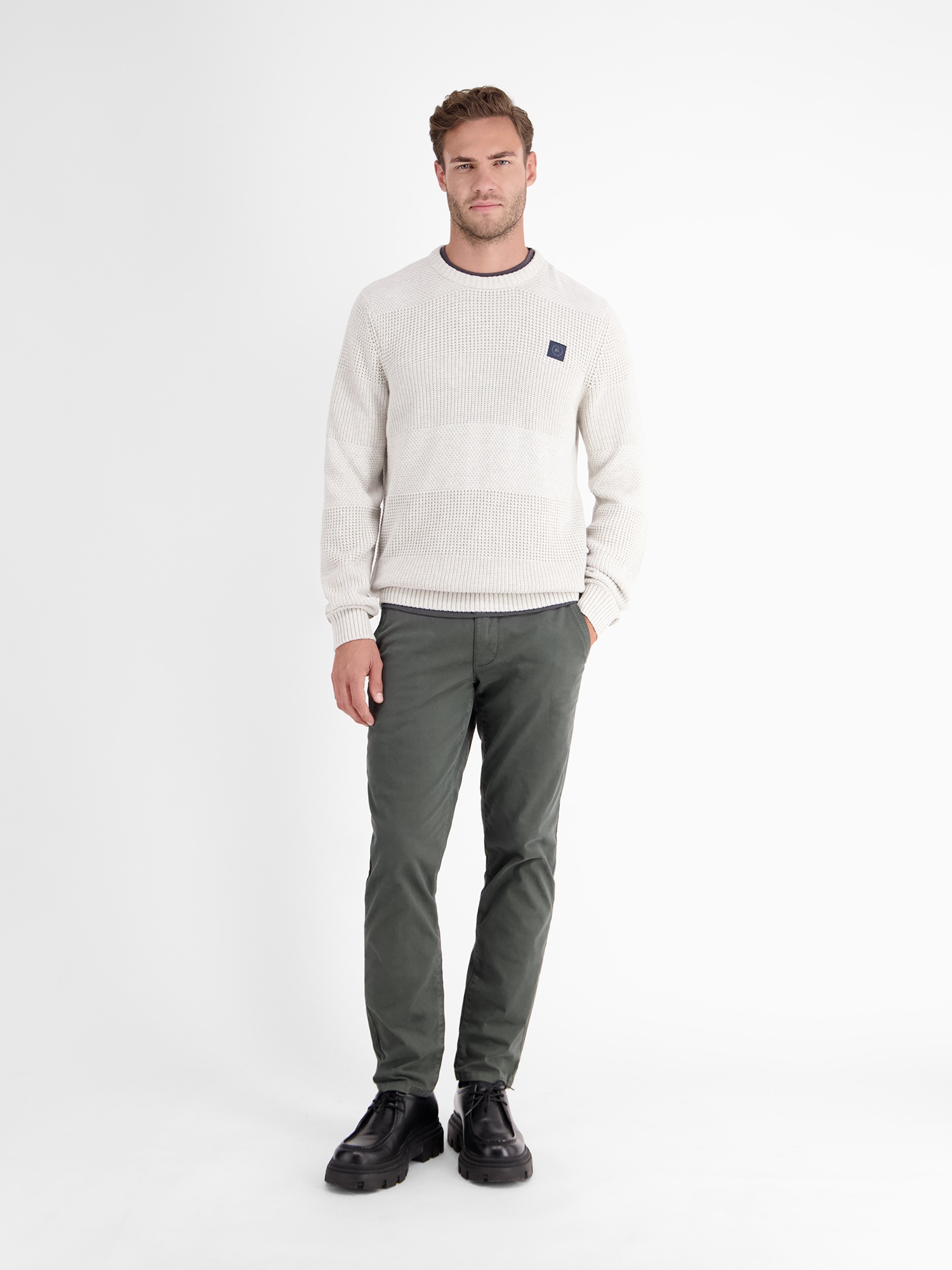 LERROS Strickpullover »LERROS Herren Pullover in Strukturstrickqualität«