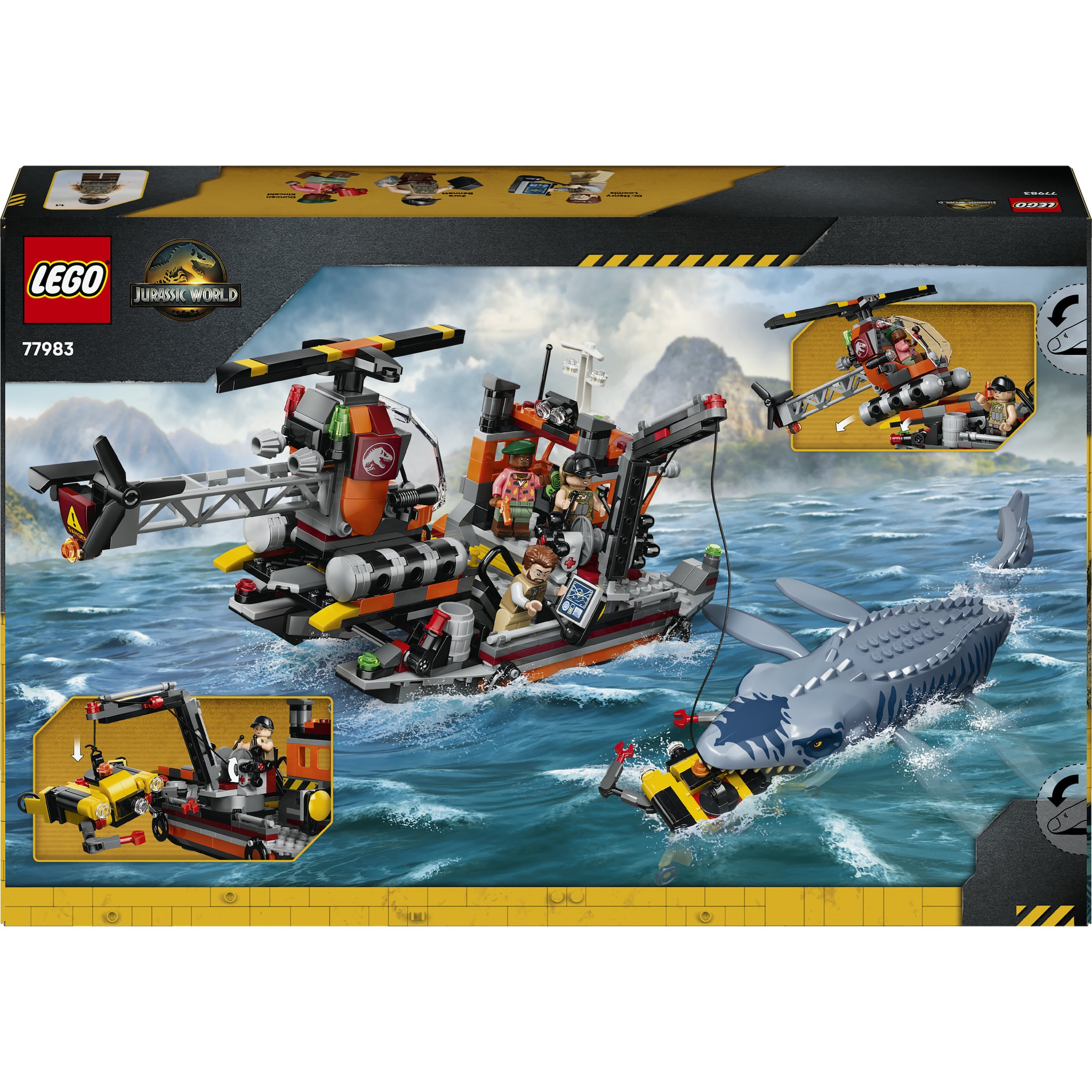 LEGO® Konstruktionsspielsteine »Mosasaurier-Angriff auf das Boot (77983), LEGO Jurassic World« Made in Europe