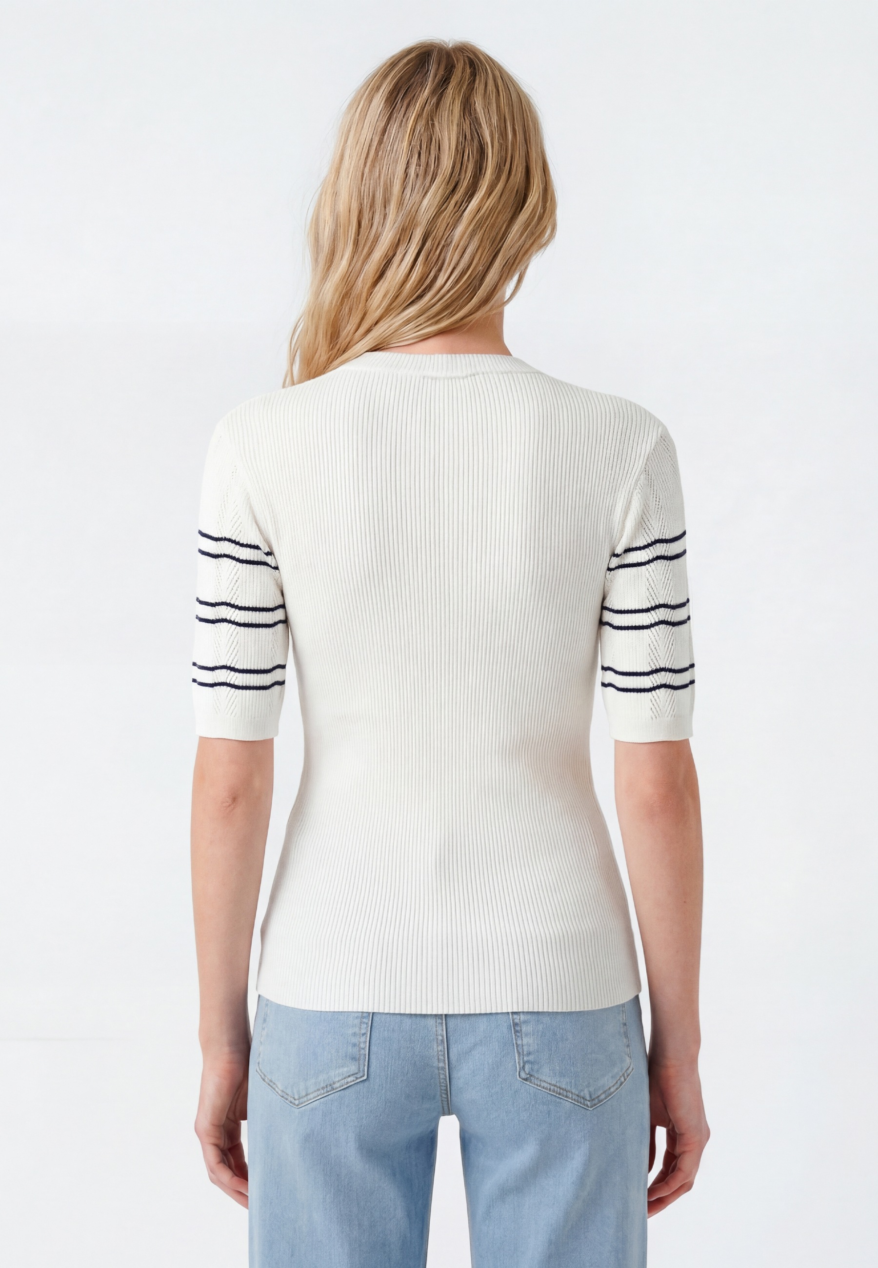 Mavi Strickpullover »SHORT SLEEVE TRICOT« Top Strick