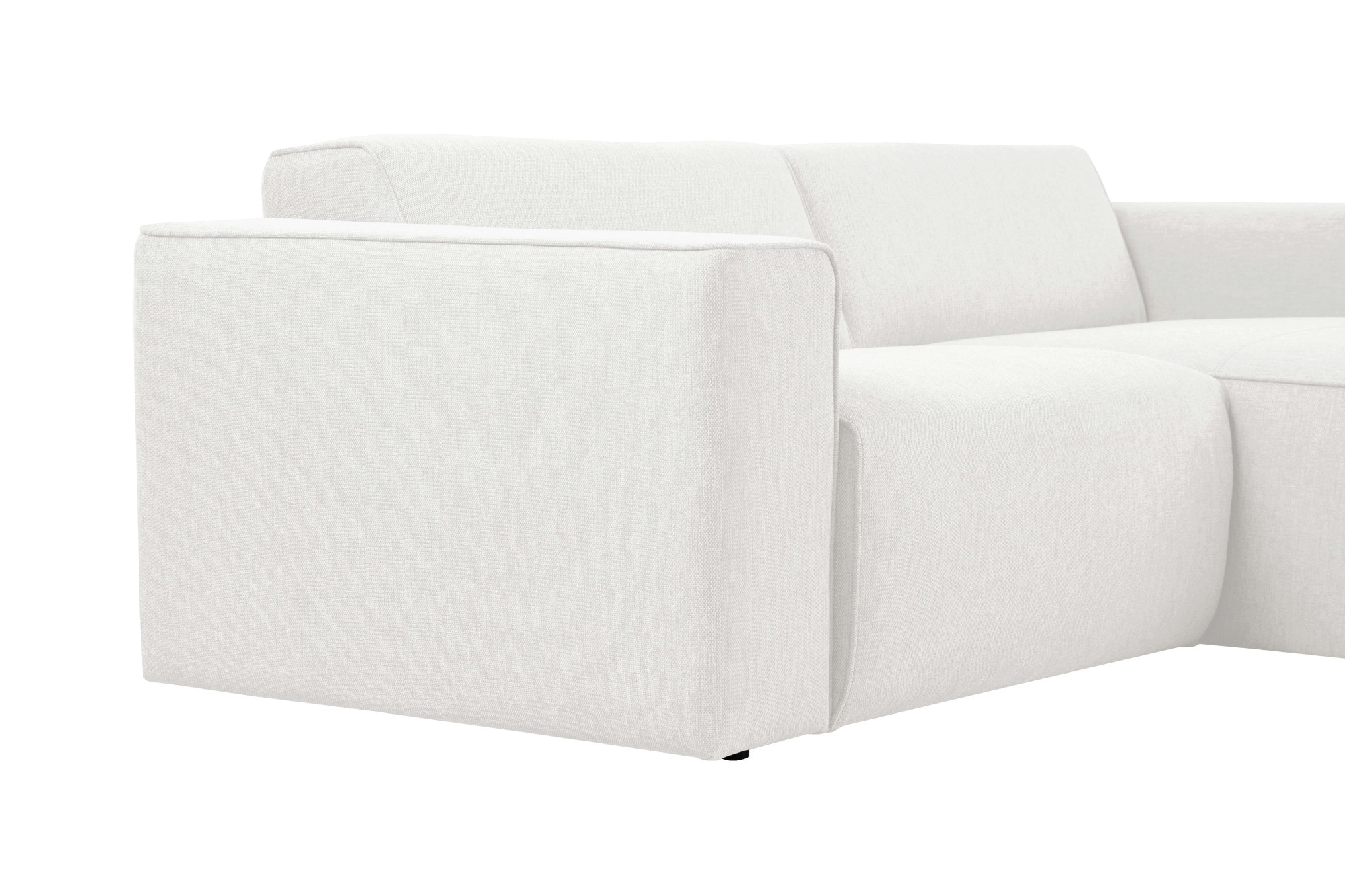 andas Ecksofa »Noord«, mit Kedernaht, Breite 234 cm, Cord, Struktur, Webstoff