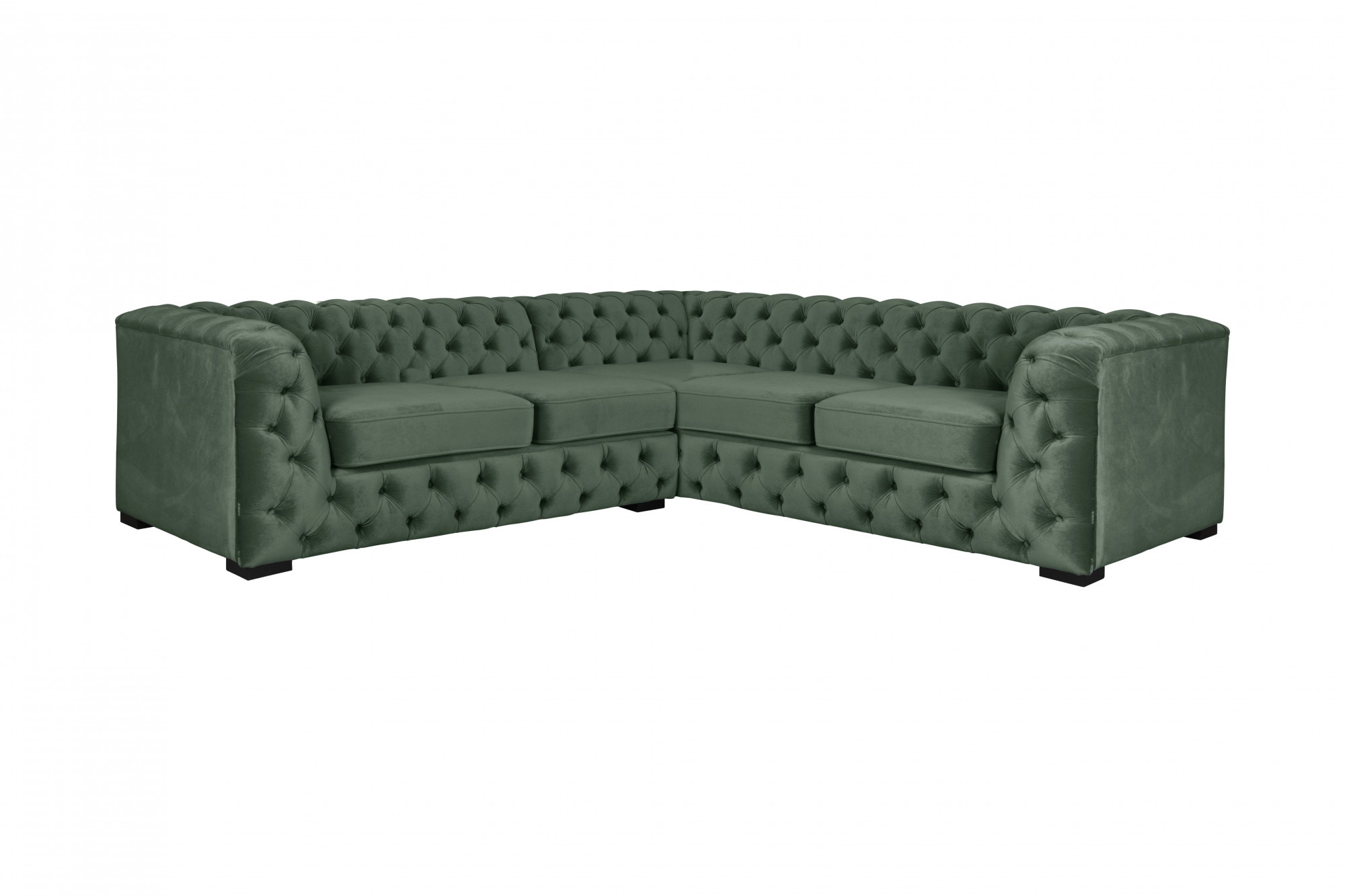 Guido Maria Kretschmer Home&Living Chesterfield-Sofa "KALINA L-Form", hochwertige Chesterfield-Ausführung, sehr hochwert