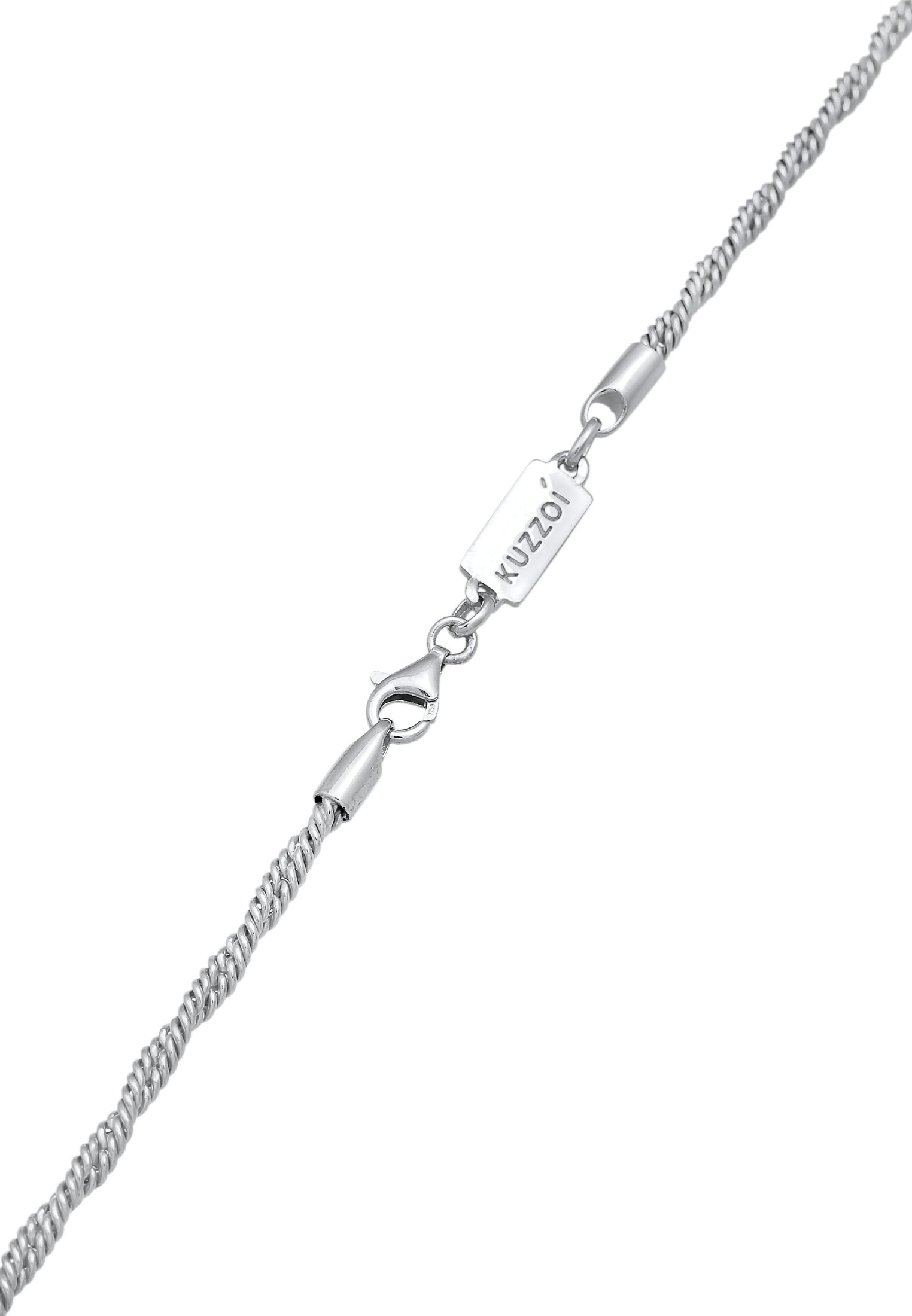 Kuzzoi Silberkette »Halskette Herren Basic Kordelkette Gedreht 925 Silber«