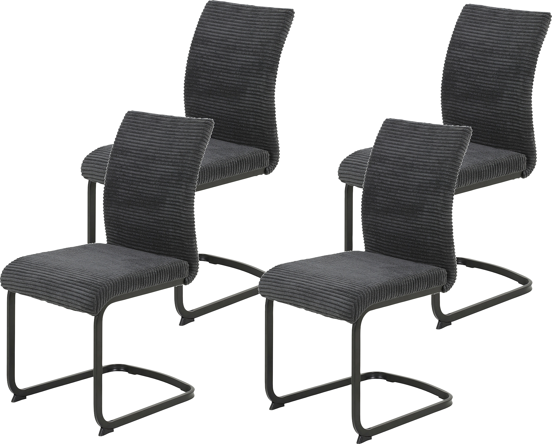 HELA Freischwinger "FABIA" (Set) 4 Stk.120 Kg belastbar, Stoff in Breitcord günstig online kaufen