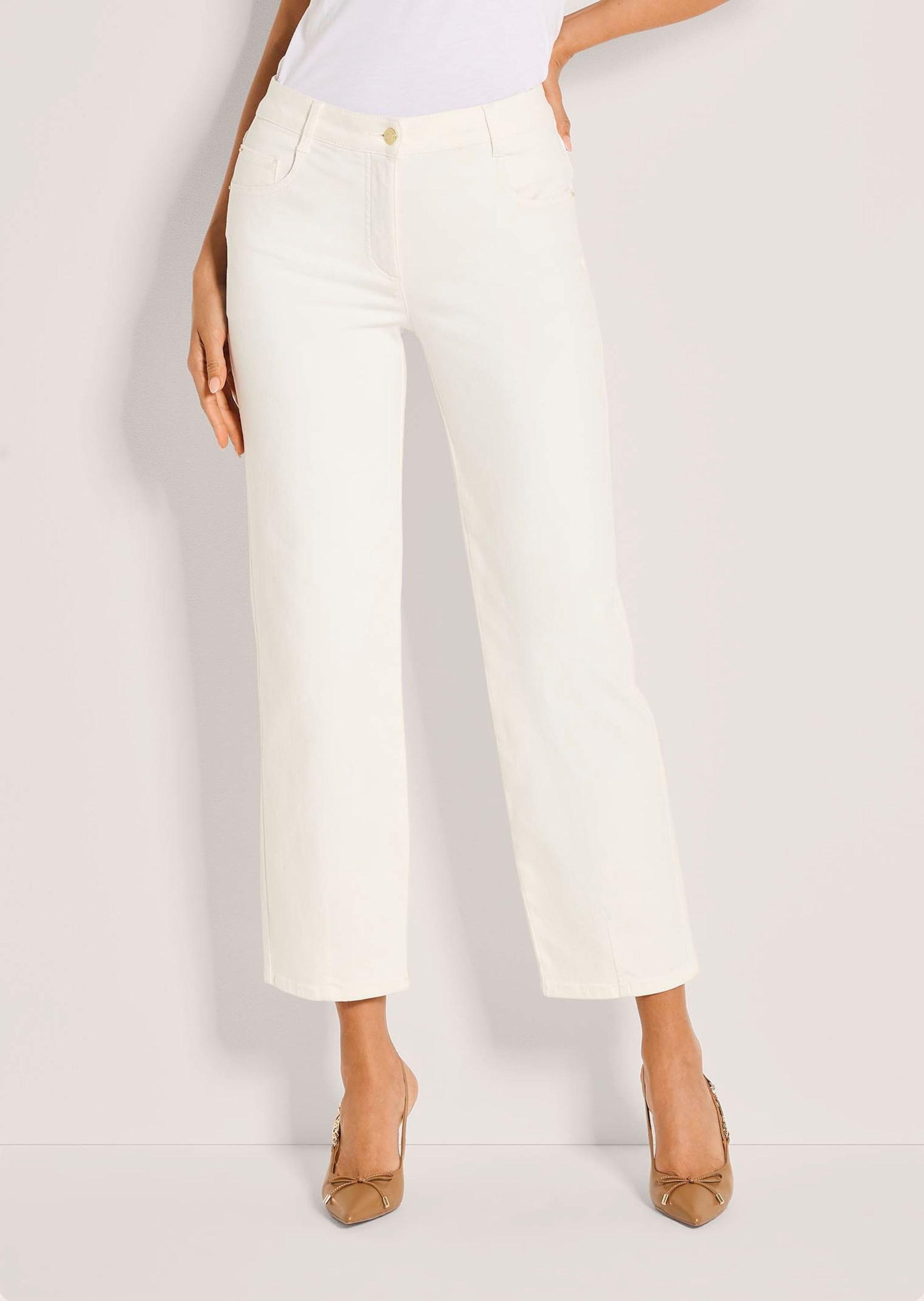 MADELEINE Regular-fit-Jeans »Jeans Baumwollhose mit Saumabnähern«