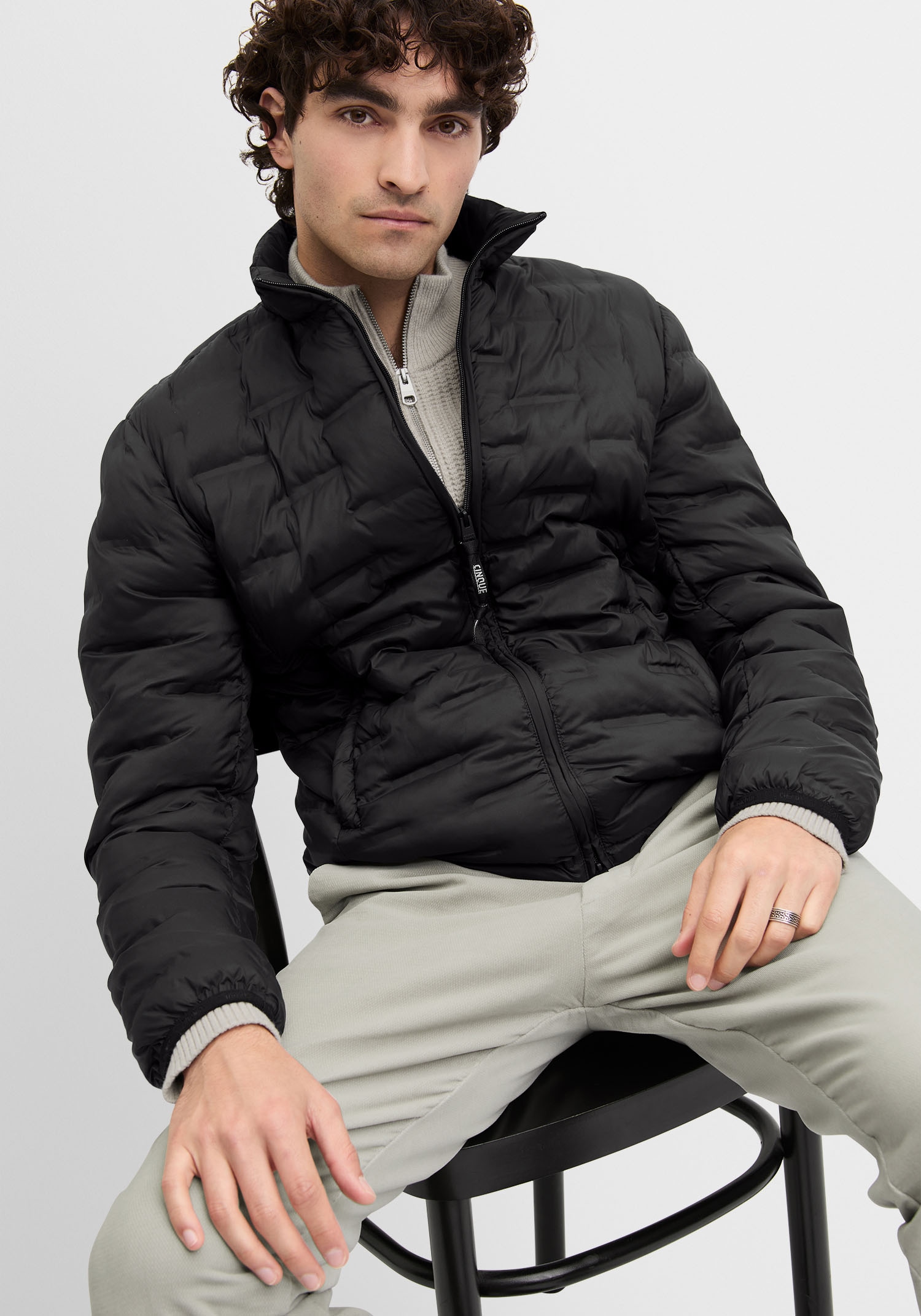 Cinque Steppjacke "CISURF", ohne Kapuze, regular fit, mit Stehkragen günstig online kaufen