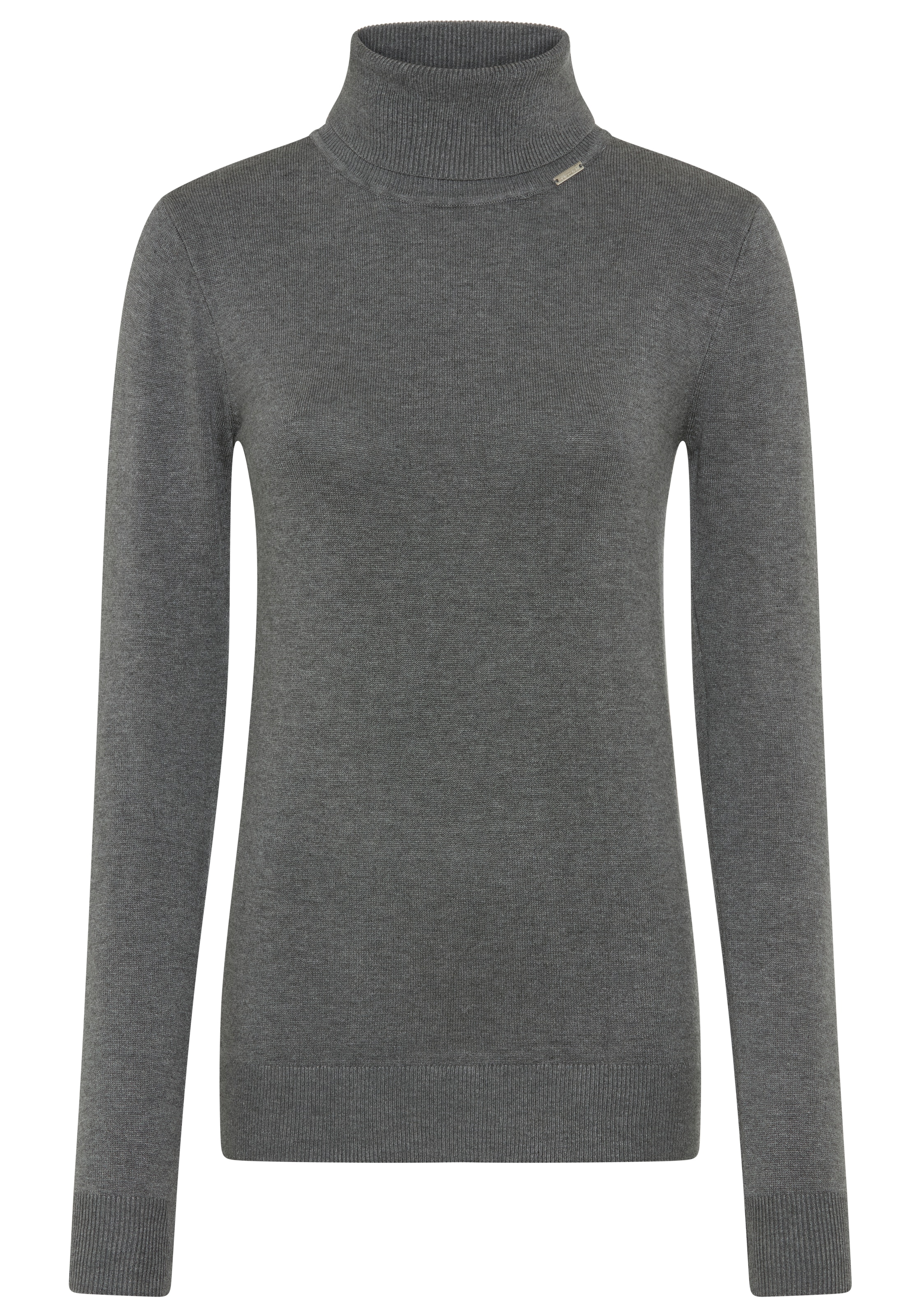 Bruno Banani Rollkragenpullover mit hoch geschlossenem Ausschnitt, figurbetonte Passform