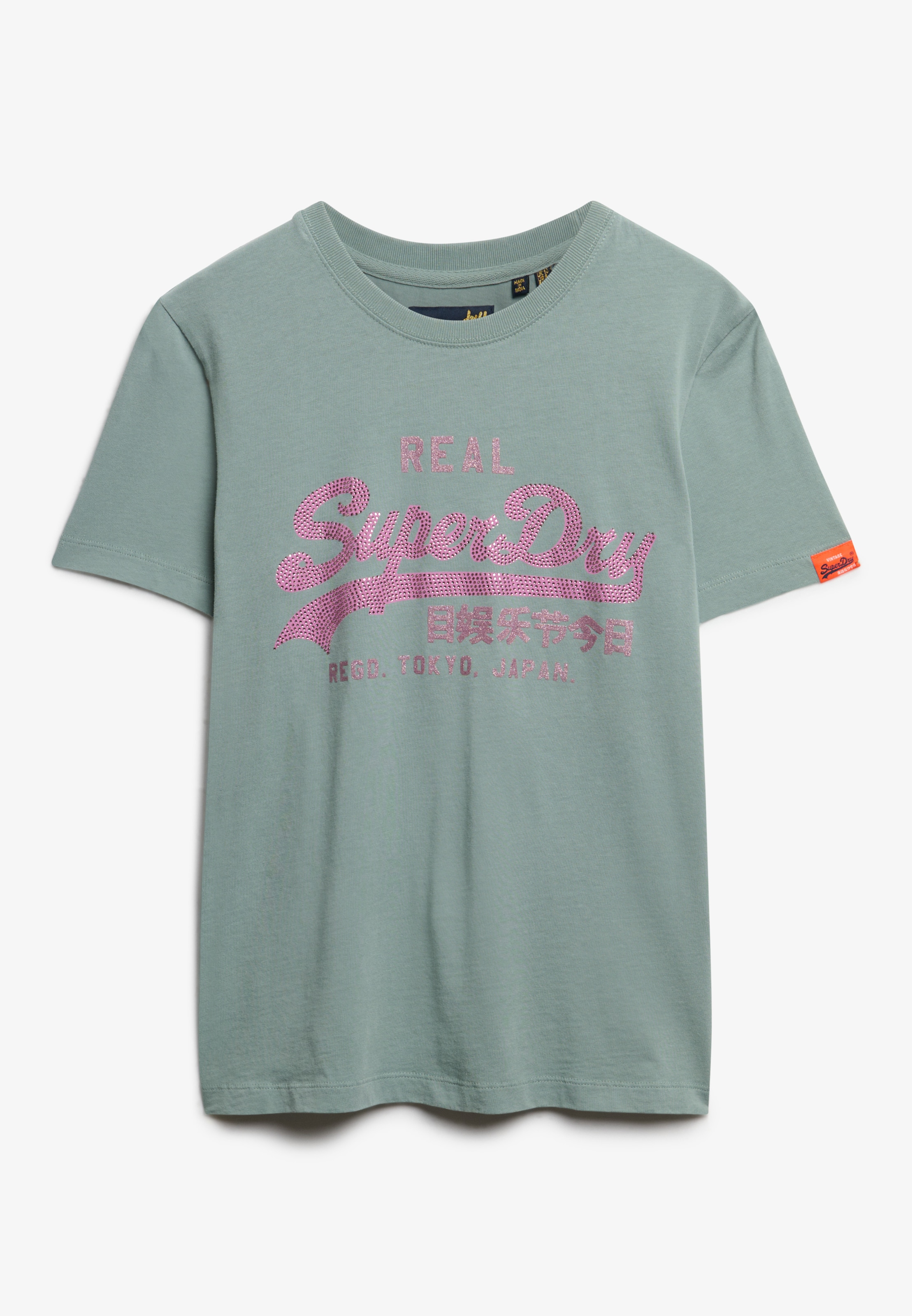 Superdry Kurzarmshirt »VL RHINESTONE SLIM TEE«