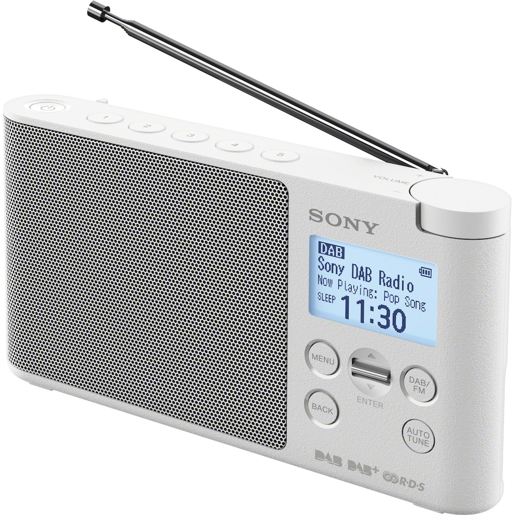 Sony Digitalradio (DAB+) »XDR-S41D Tragbares-«, (FM-Tuner-Digitalradio (DAB+)-UKW mit RDS 0,65 W)