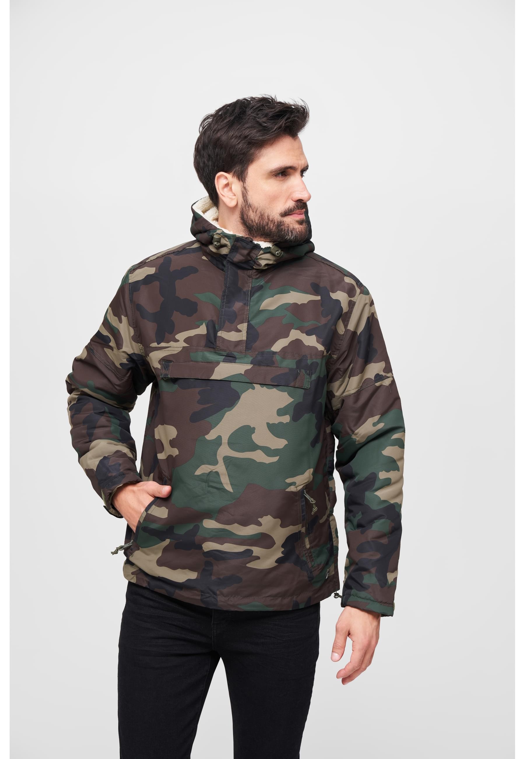 Brandit Allwetterjacke »Brandit Herren Windbreaker Sherpa«, (1 St.), mit Kapuze