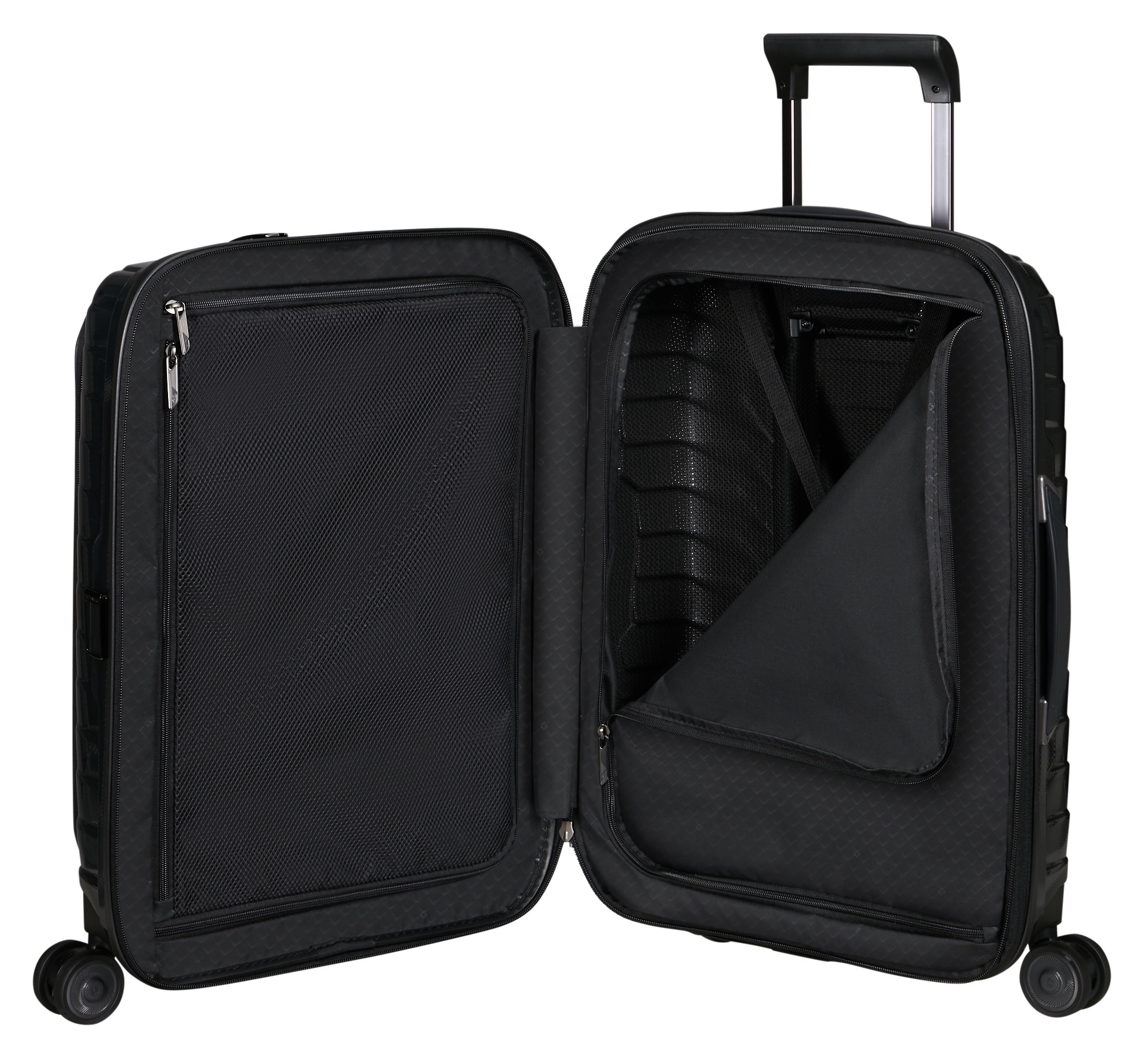 Samsonite Hartschalen-Trolley »PROXIS 55 EXP easy access«, 4 Rollen, Handgepäck Hartschalenkoffer Volumenerweiterung Laptopfach