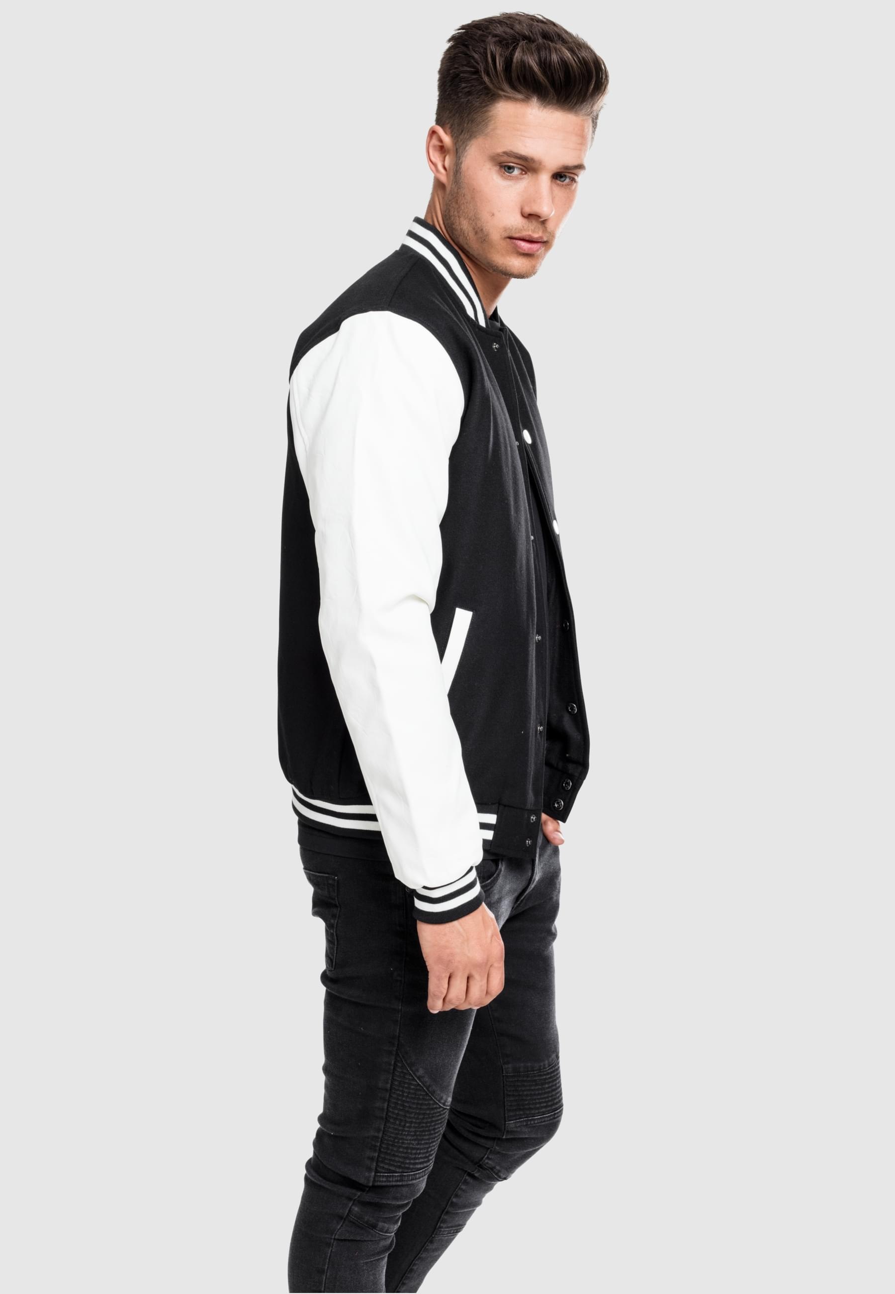 URBAN CLASSICS Allwetterjacke »Urban Classics Herren Oldschool College Jacket«, (1 St.), ohne Kapuze
