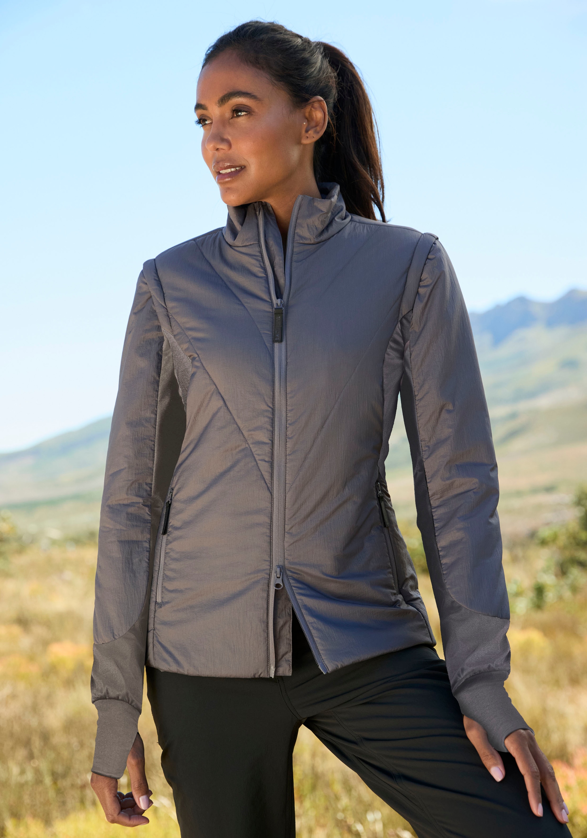 Vivance active Allwetterjacke, ohne Kapuze, zwei Tragevarianten, mit abnehm günstig online kaufen