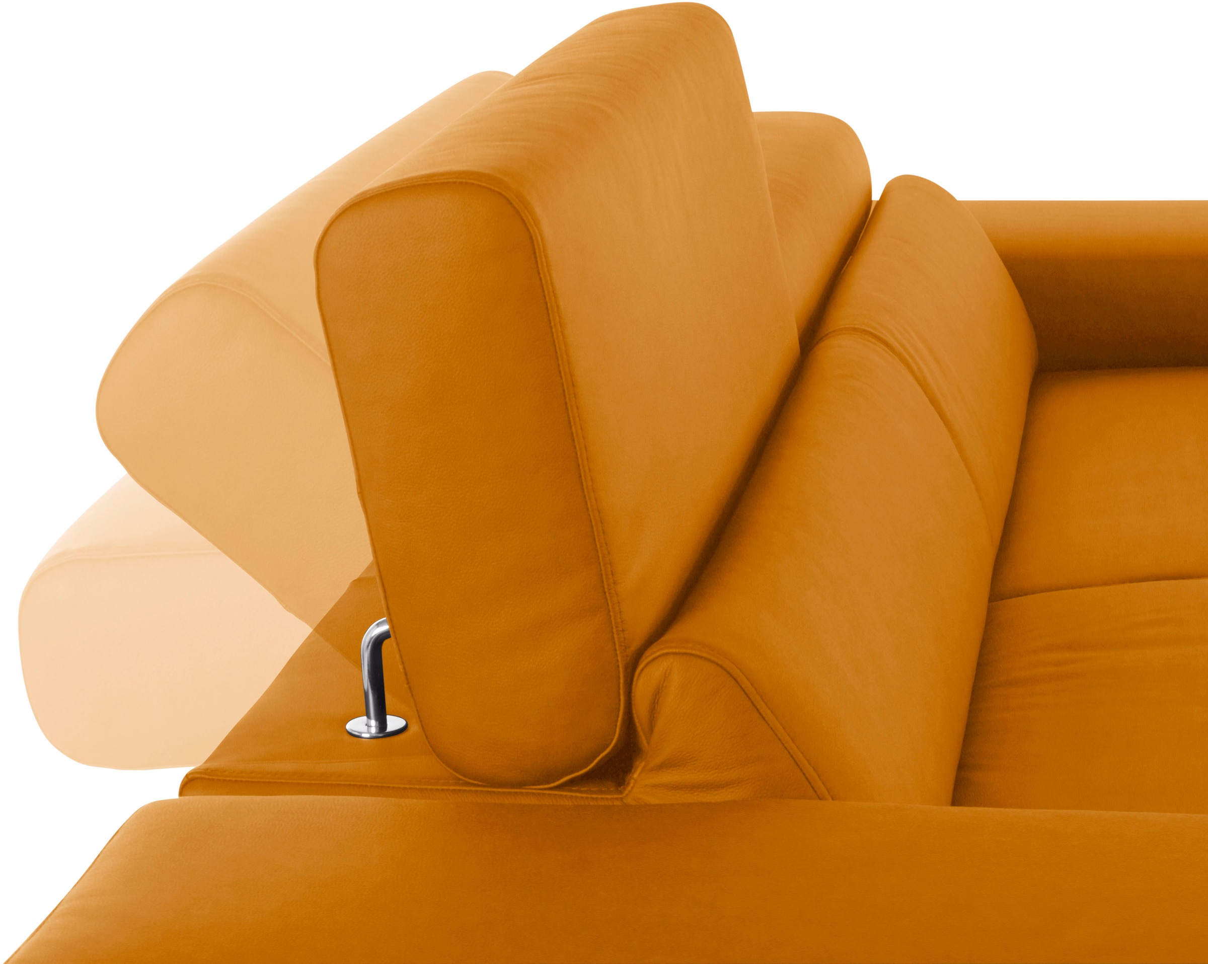 W.SCHILLIG 2,5-Sitzer »finn«, German Design Award 2016, Fußgestell Nussbaum natur, Breite 230 cm