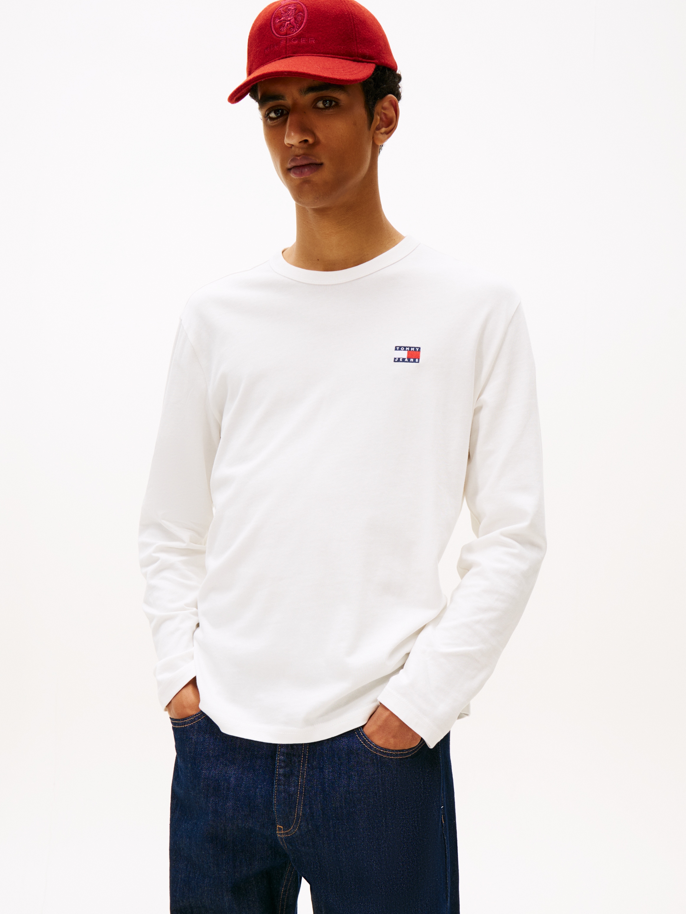 Tommy Jeans Langarmshirt "TJM REG BADGE TEE LS EXT"