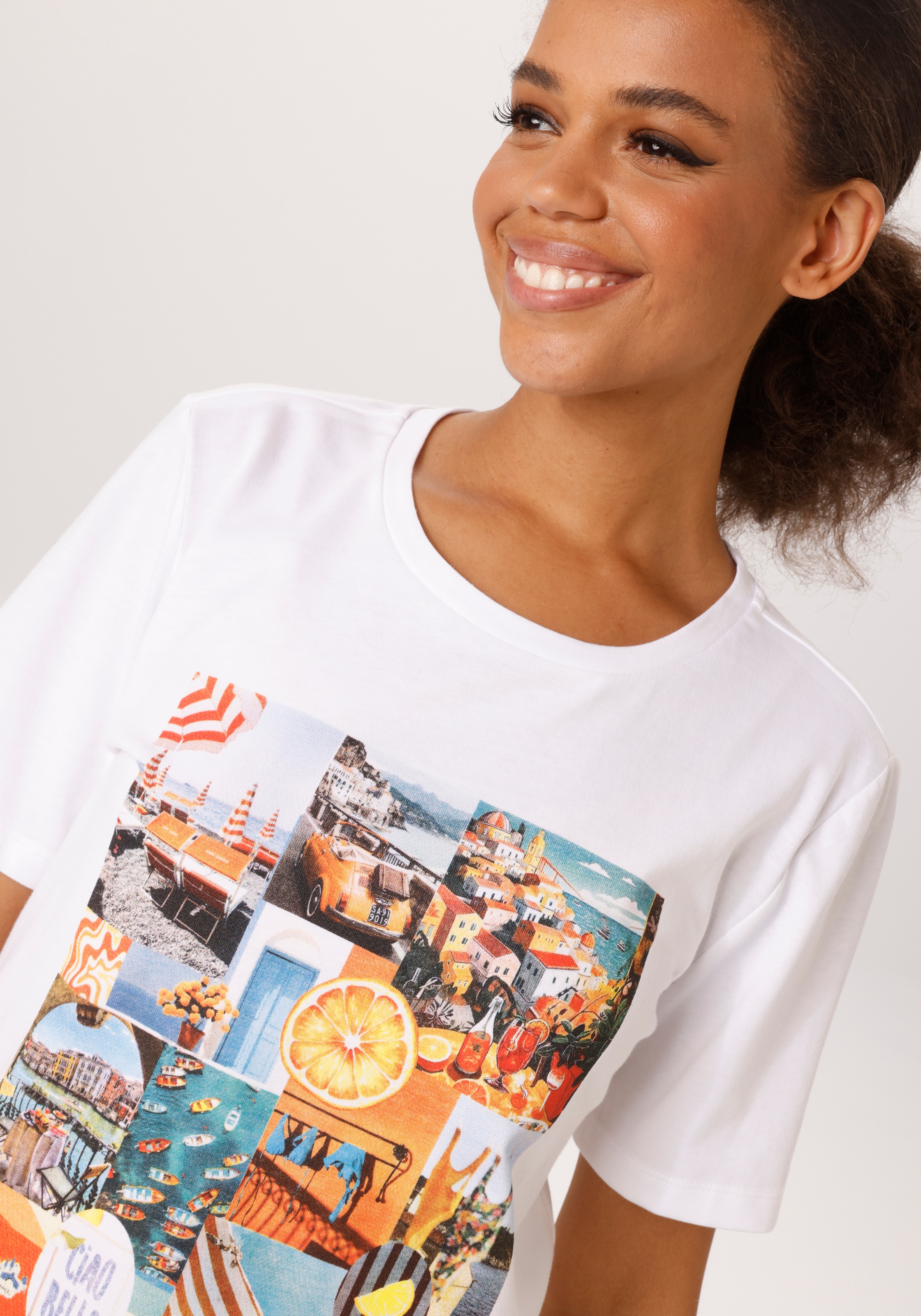 Aniston Casual Women's T-Shirt White 32/34 2