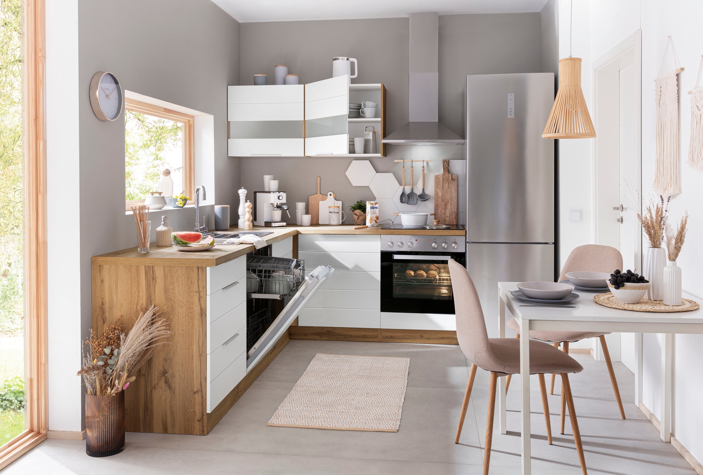 KOCHSTATION Winkelküche "KS-Luhe" Stellbreite 240x180 cm, wahlweise mit ode günstig online kaufen