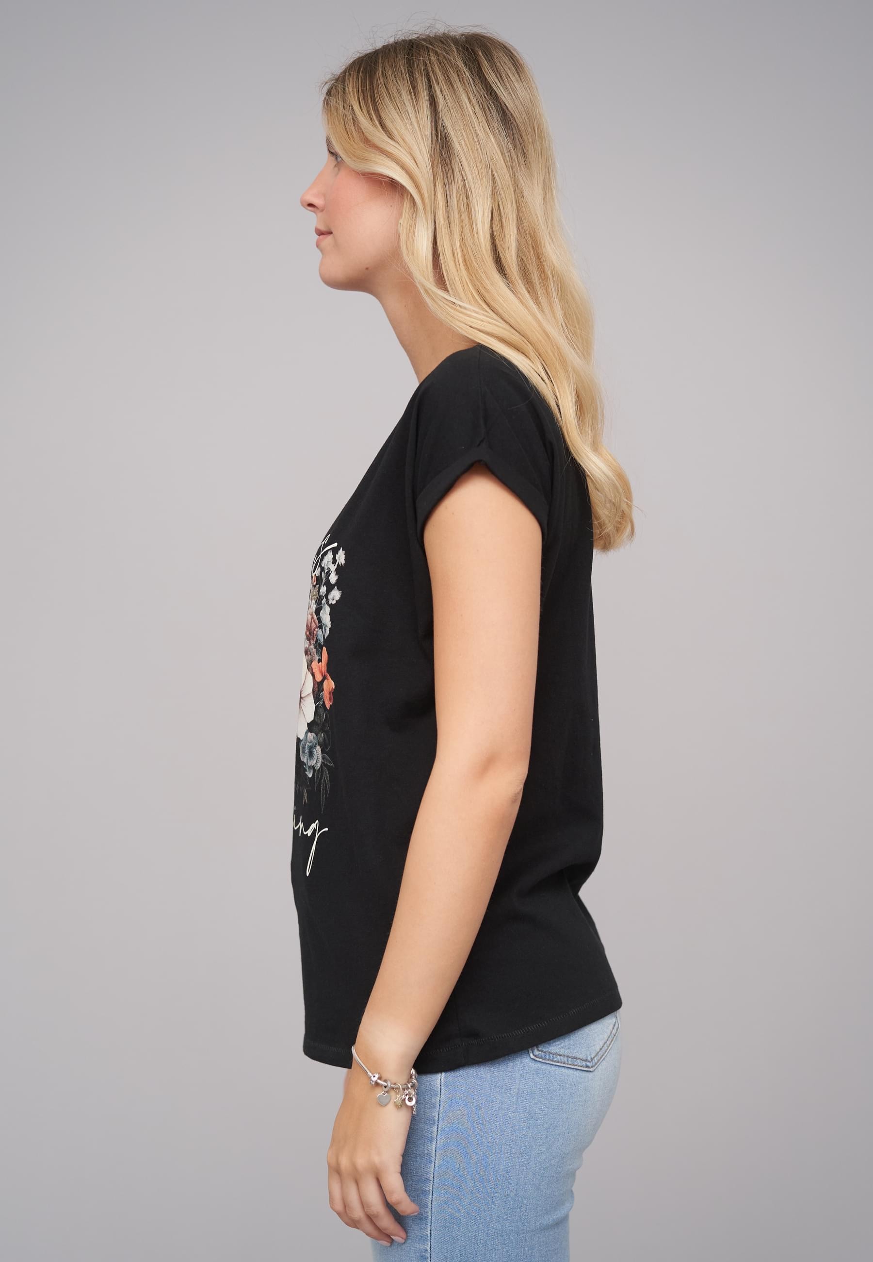 CLOUD 5IVE T-Shirt »CLOUD 5IVE Ladies Good Things Coming Black Tee«, (1 tlg.)