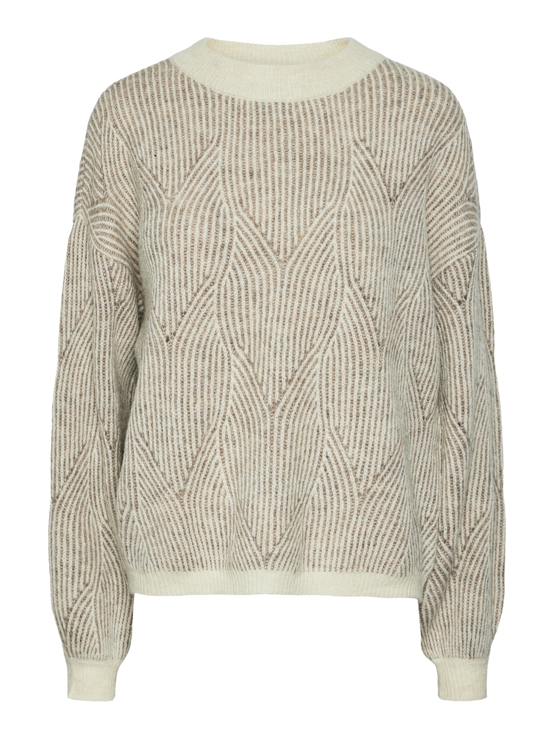 pieces Rundhalspullover "PCJENNA LS O-NECK KNIT NOOS BC"