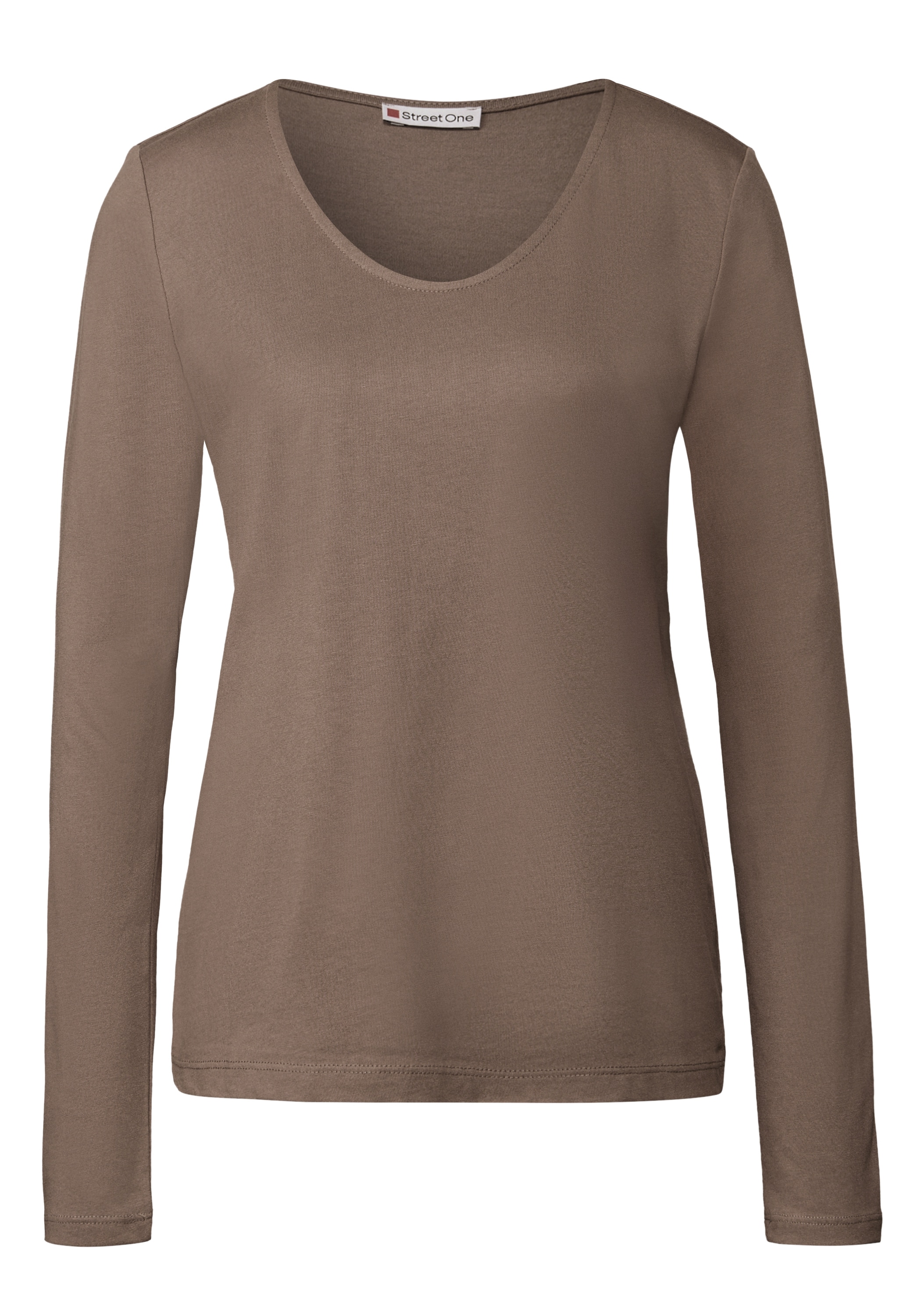 STREET ONE Langarmshirt, im soften Baumwoll-Mix