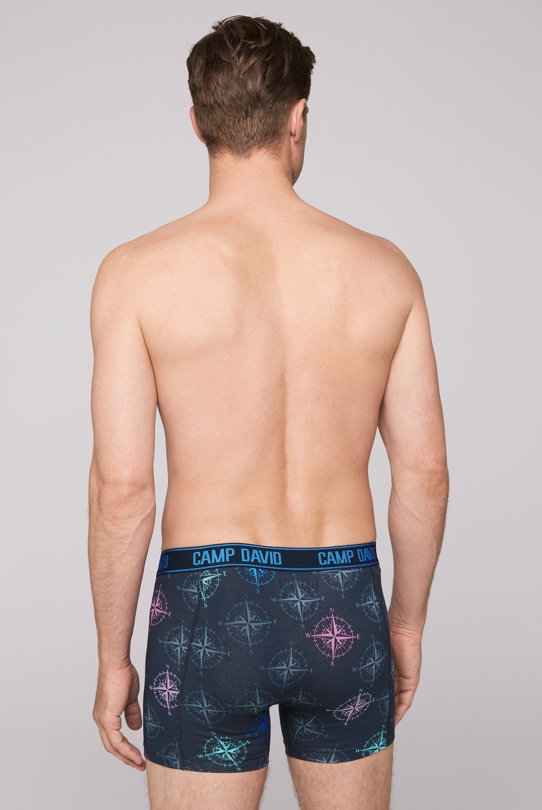 CAMP DAVID Boxershorts »Set:«, (2 St.), mit All Over Print