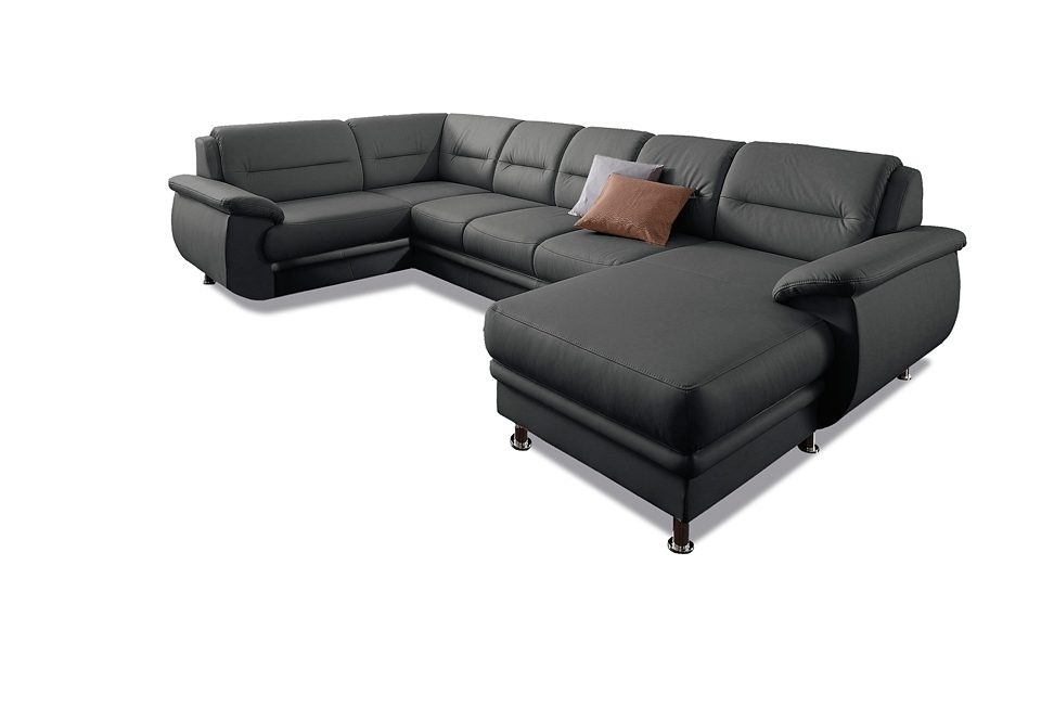 sit&more Wohnlandschaft »Mailand U-Form, B: 312 cm« optional Bettfunktion