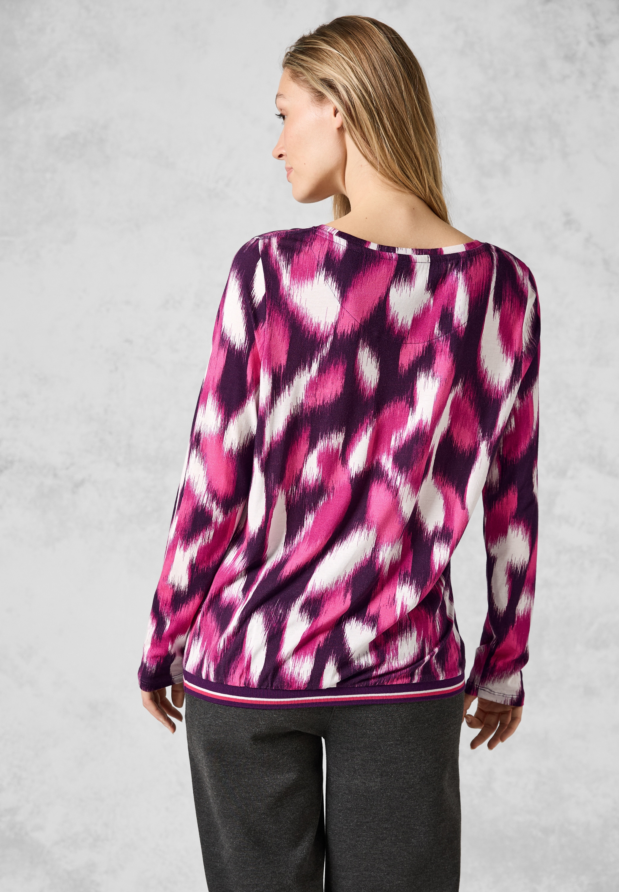 Cecil Langarmshirt, mit U-Boot-Ausschnitt