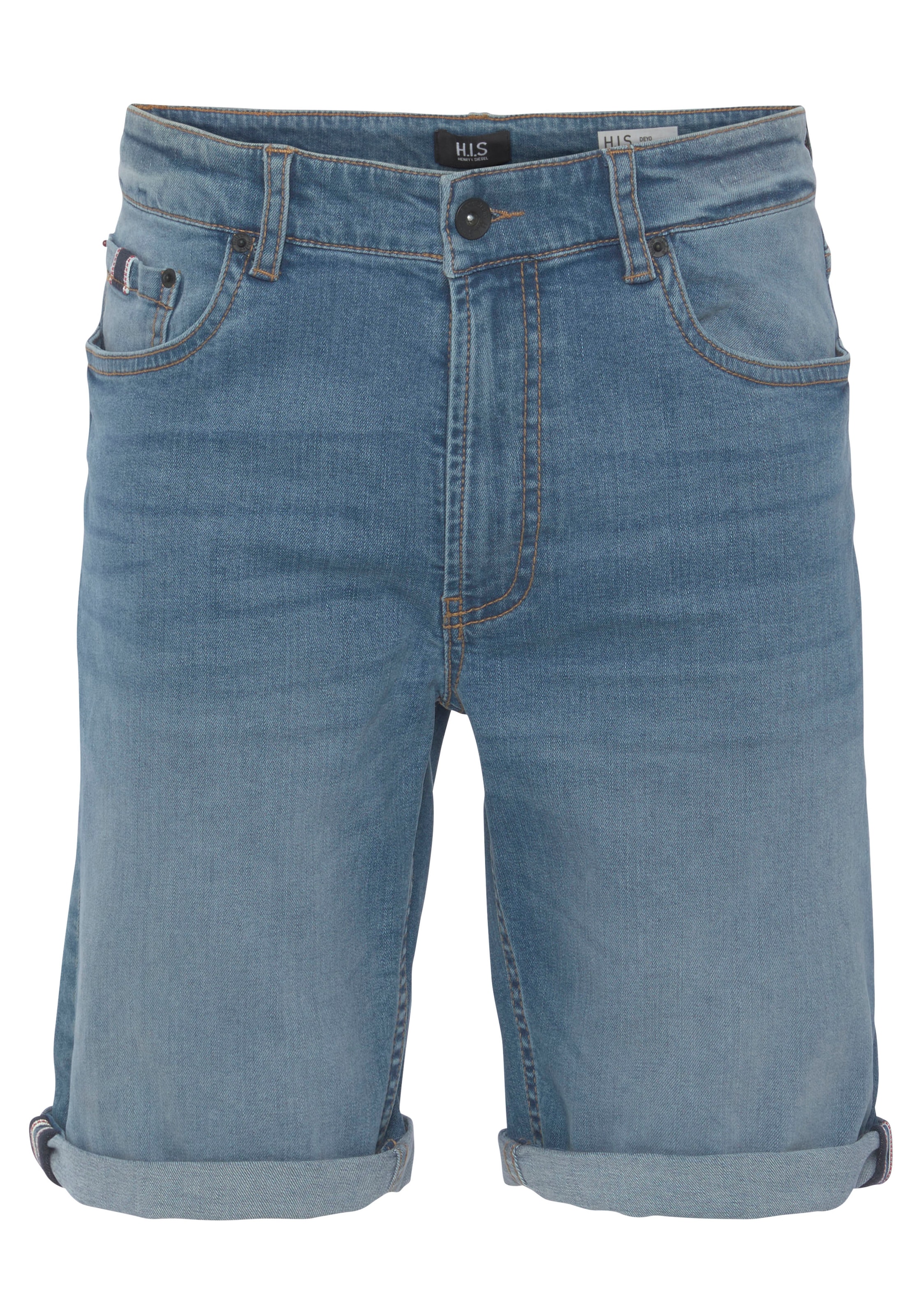 H.I.S Jeansshorts »DEYO«, wassersparende Produktion durch OZON WASH