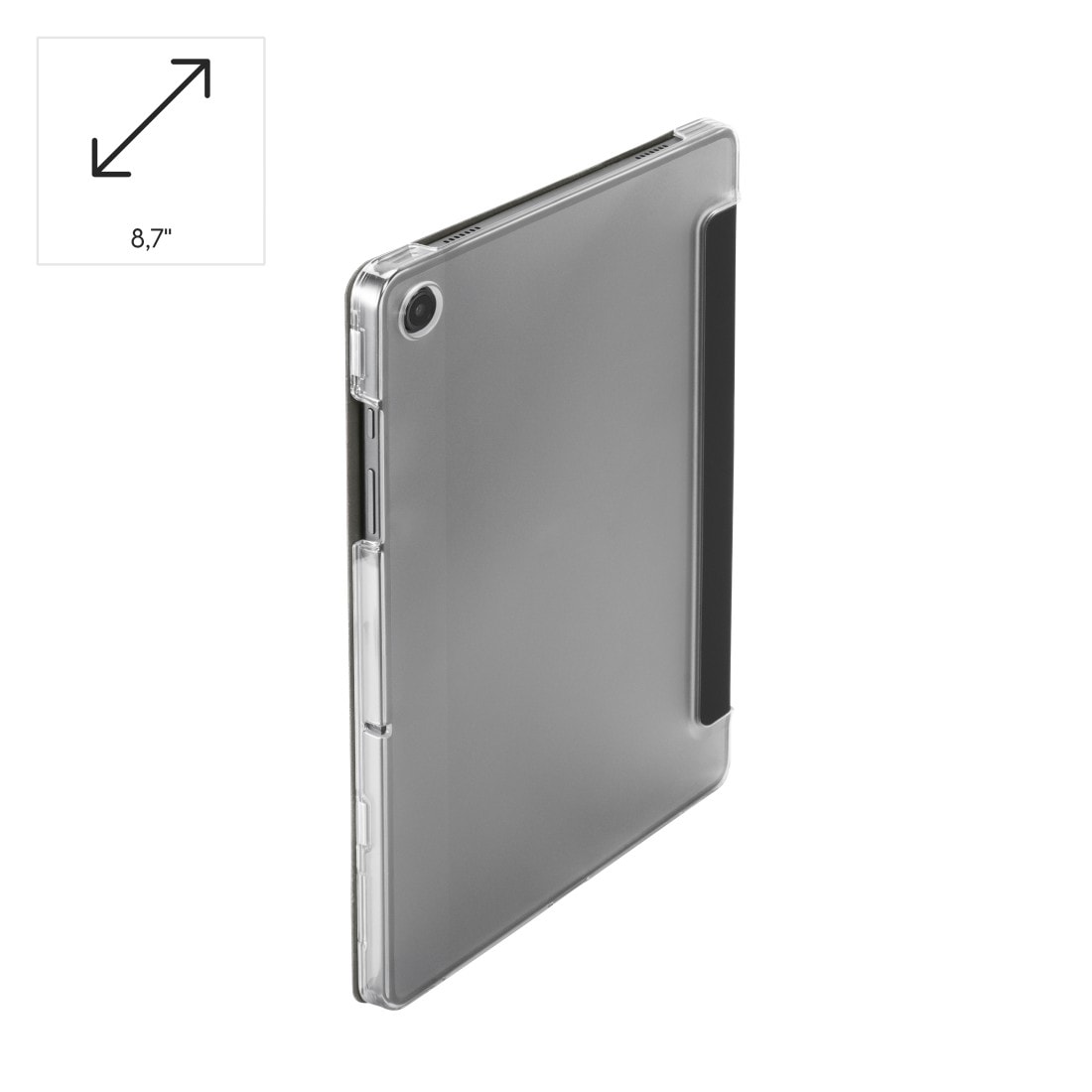 Hama Tablet-Hülle »Tablet-Hülle mit Standfunktion für Galaxy Tab A11 8.7", schwarz« Samsung Galaxy Tab A11 Magnetischer Deckel, Standfunktion, transparente Rückseite, leicht