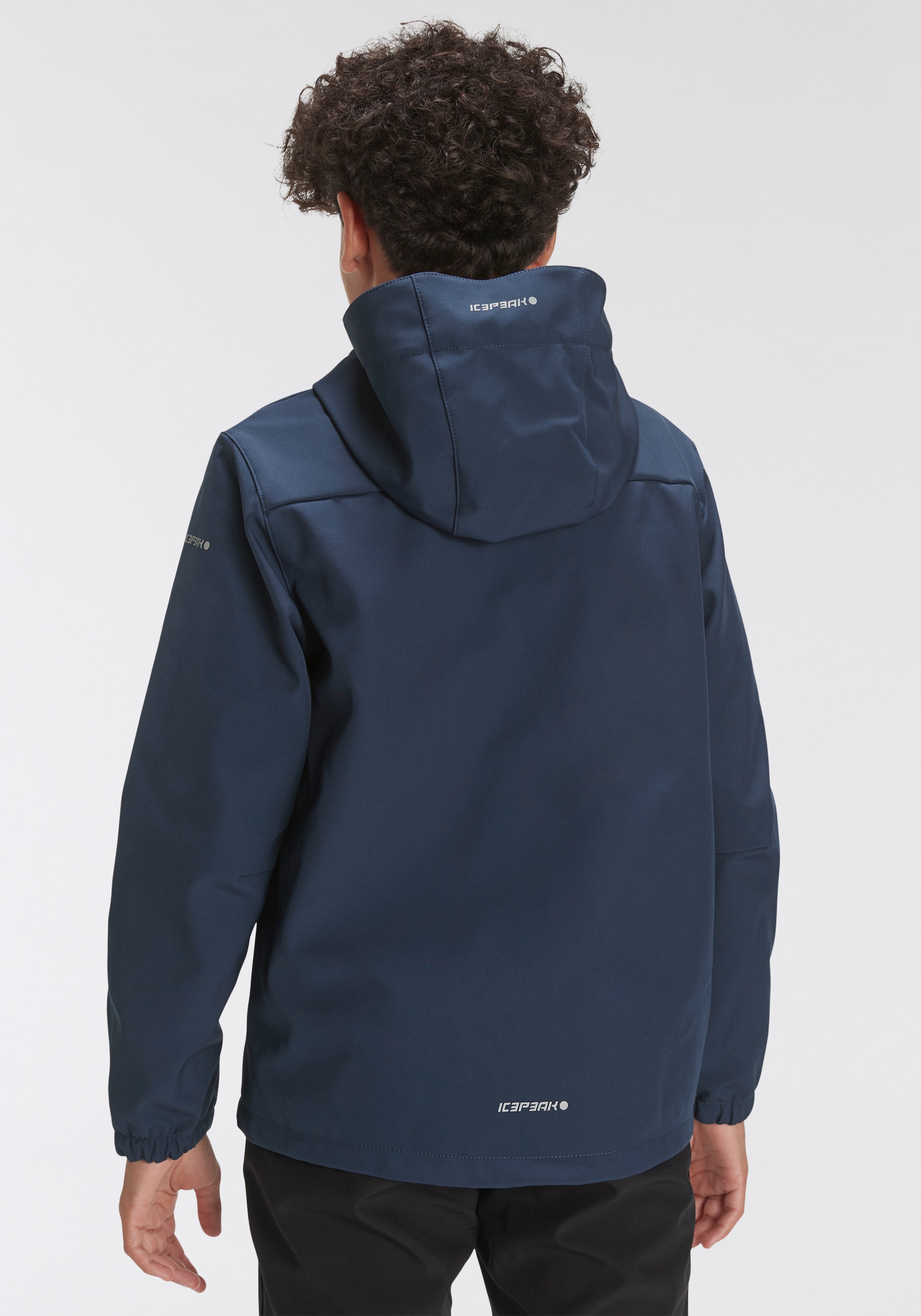 Icepeak Softshelljacke »KONAN - aus auf winddichtem wasserabweisendem Material und | Rechnung mit BAUR für Kapuze, Kinder«