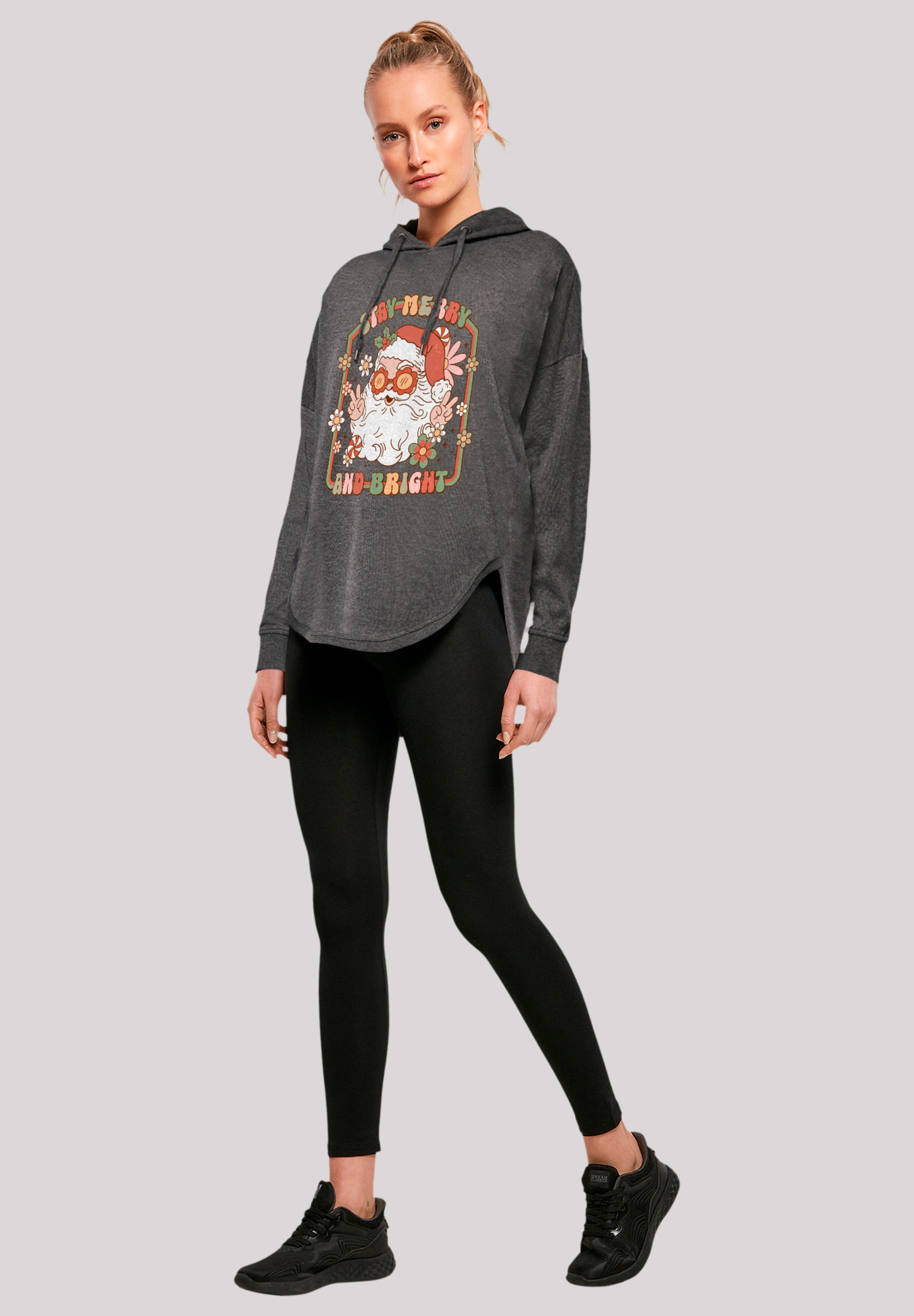 F4NT4STIC Kapuzenpullover »Stay Merry And Bright Hippie Santa«, Premium Qualität, Weihnachts-Kollection