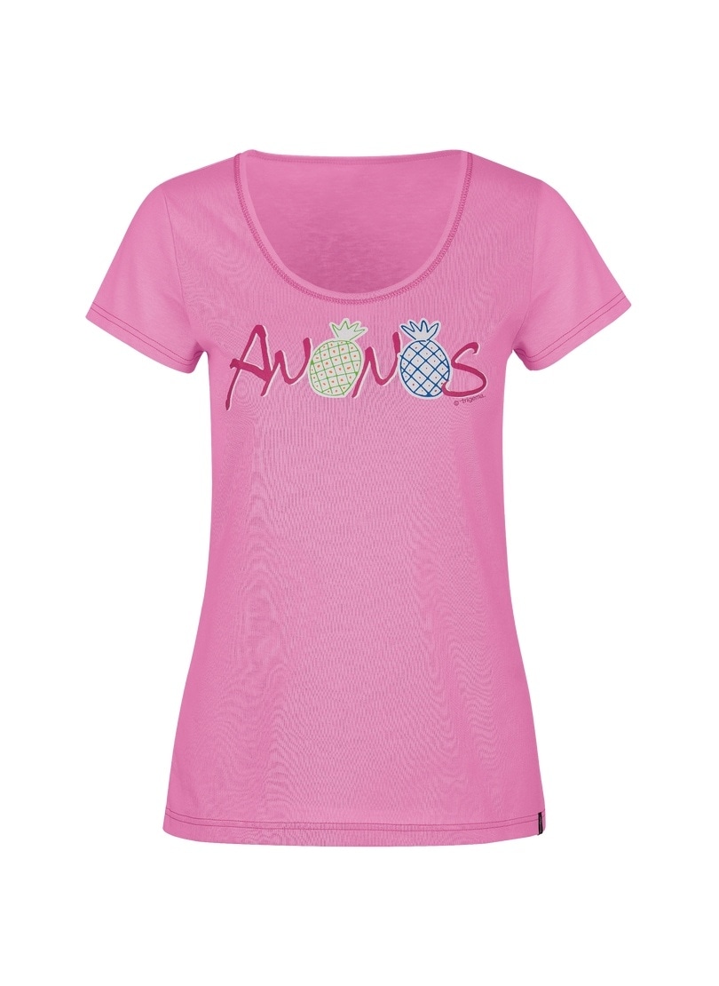 Trigema T-Shirt »TRIGEMA Schlafshirt mit Ananas-Print«, (1 tlg.)