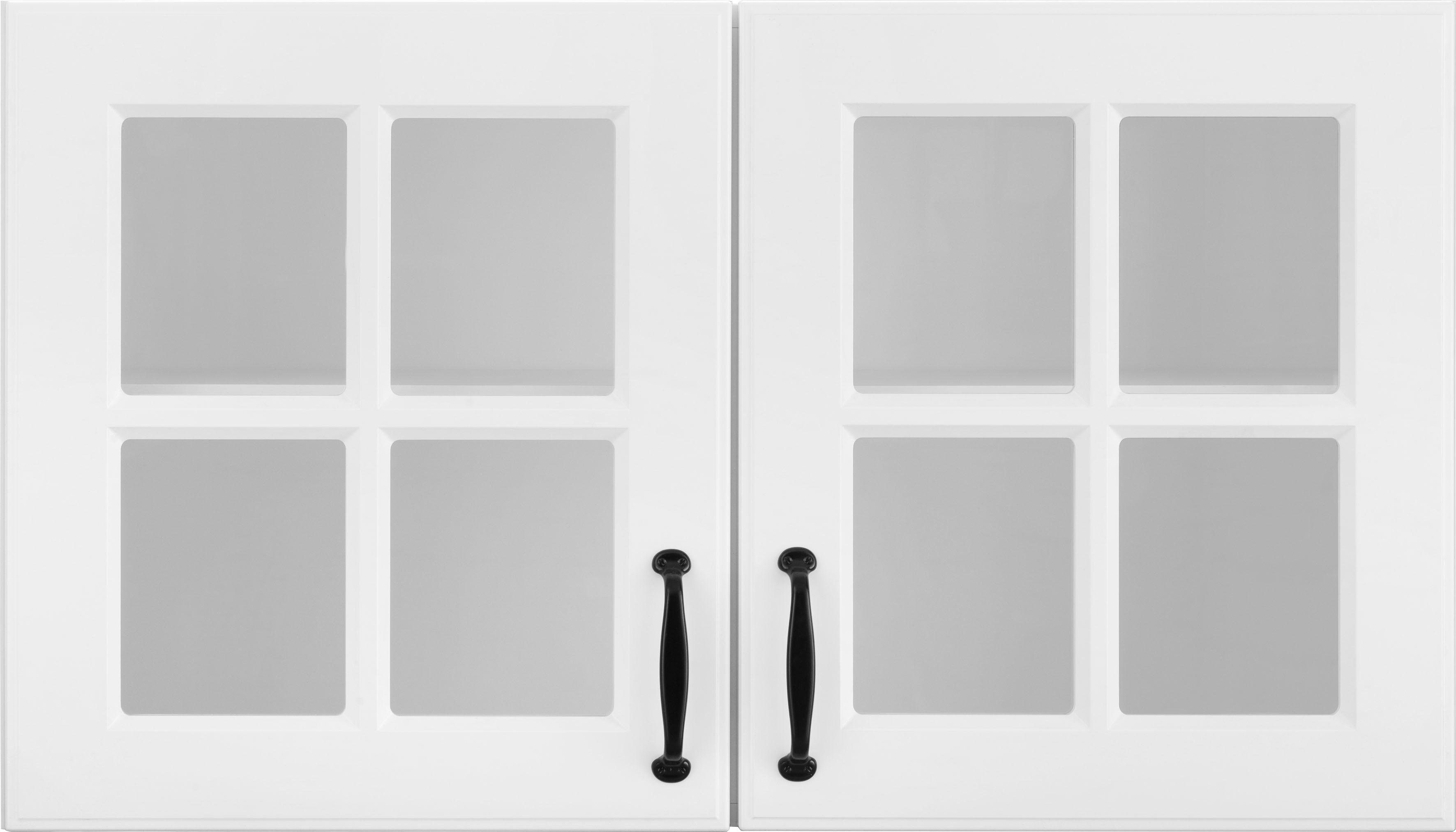 Thumbnail - wiho Küchen Glashängeschrank "Erla, TOPSELLER" Front mit Glaseinsatz