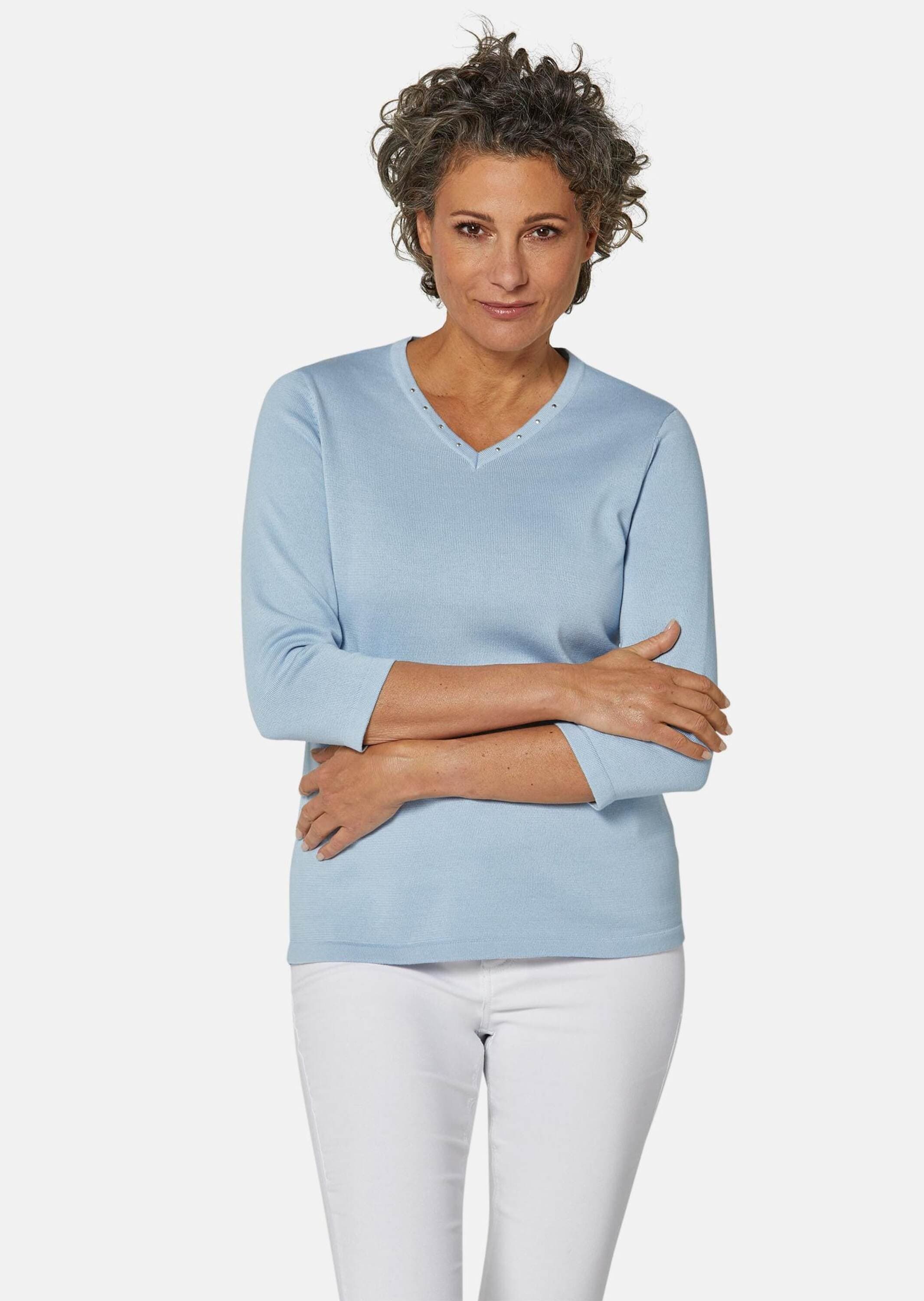 GOLDNER Rundhalspullover »Pullover in hochwertiger Qualität«