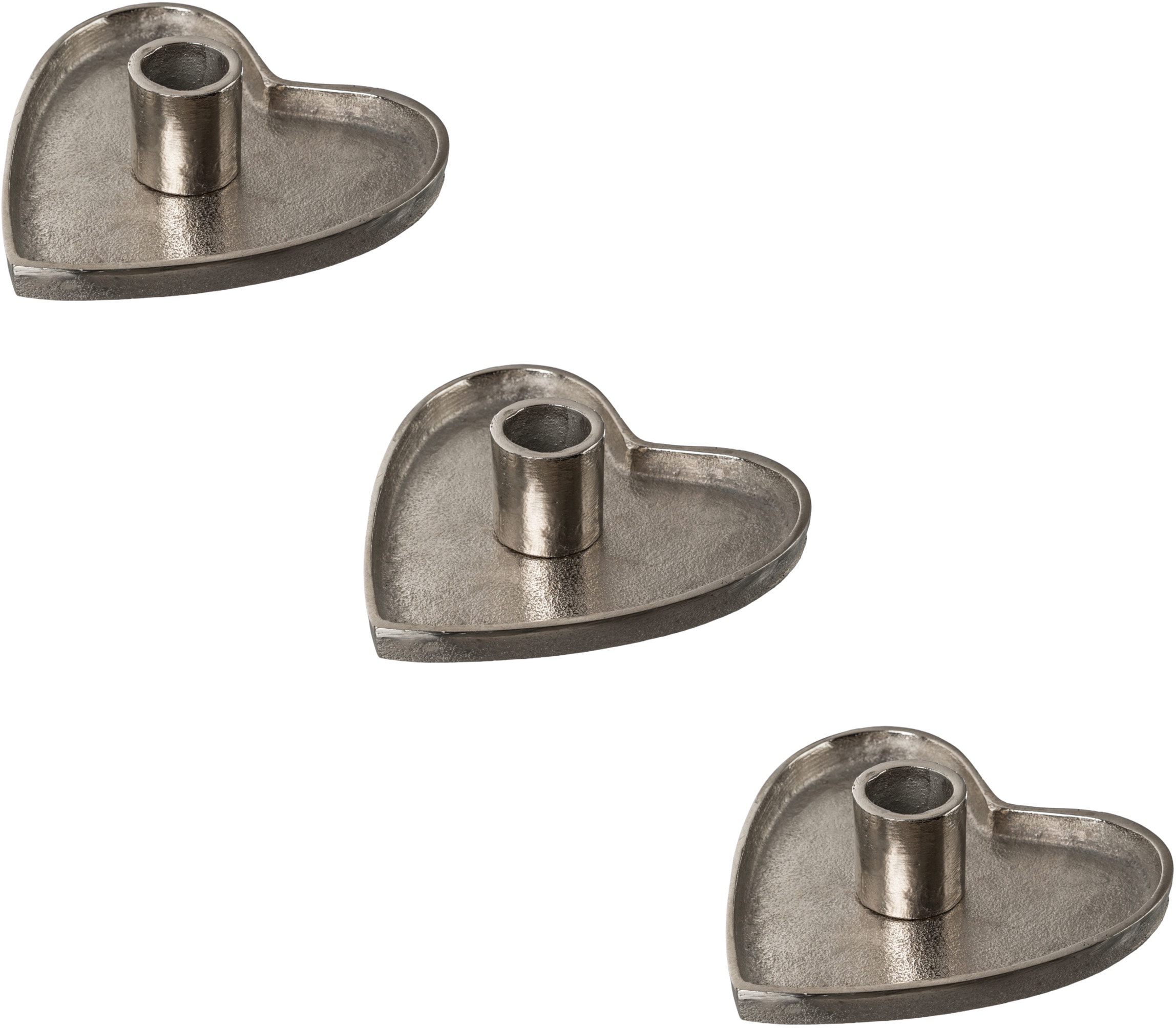 Creativ deco Kerzenhalter, (3 St.), in eleganter Herzform, 3er Set