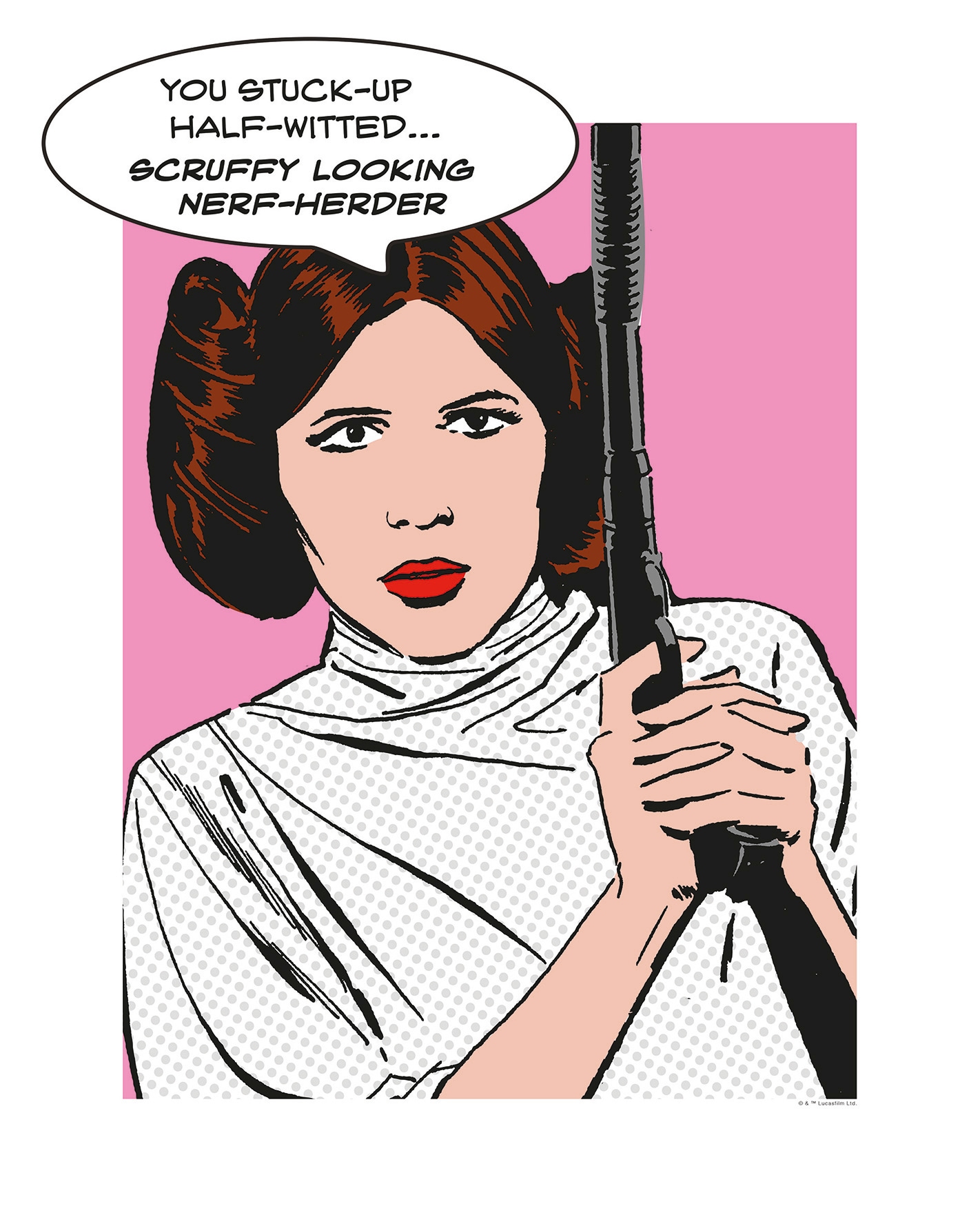 Komar Bild "Star Wars Classic Comic Quote Leia", Star Wars, (1 St.), Wandbi günstig online kaufen